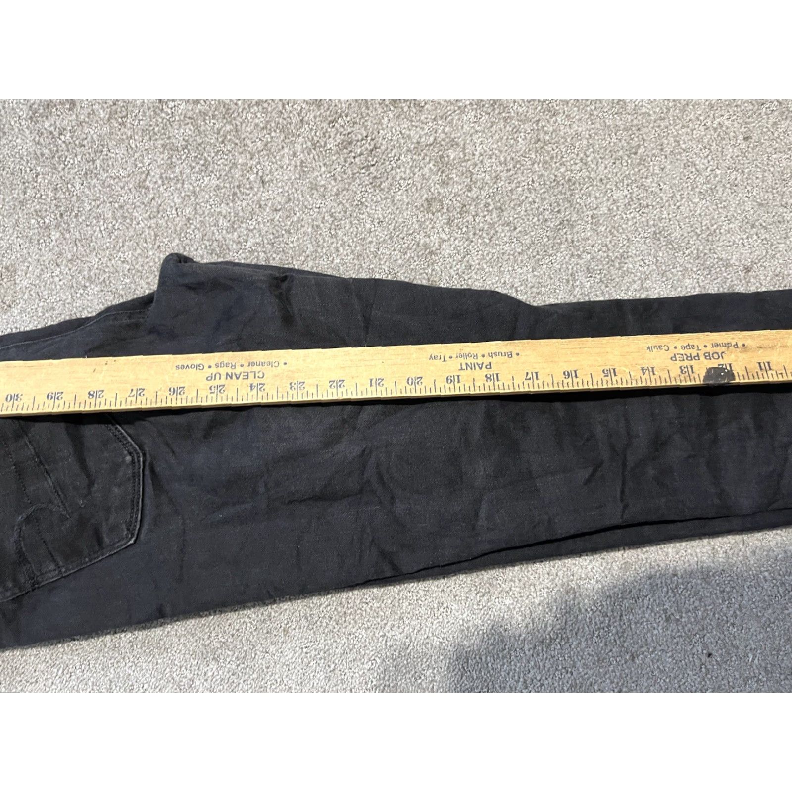 American Eagle Outfitters American Eagle Jegging Pants Black 10 Regular Solid Super Stretch Low Rise Womens Size 32" / US 10 / IT 46 - 8 Thumbnail