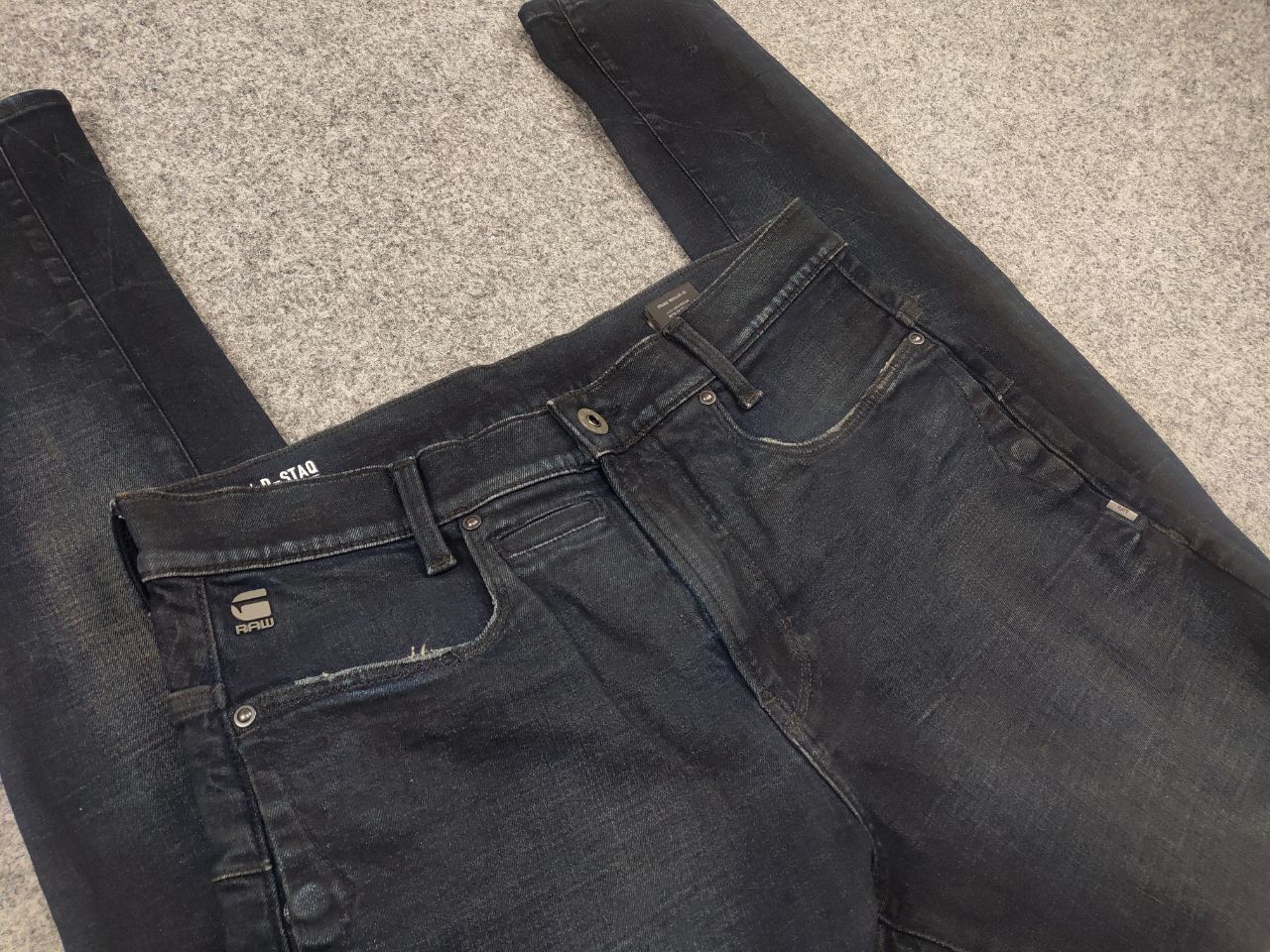 G-Star G Star Raw d staq 3d Waxed Denim Jeans if six was nine LGB Size US 31 - 11 Thumbnail