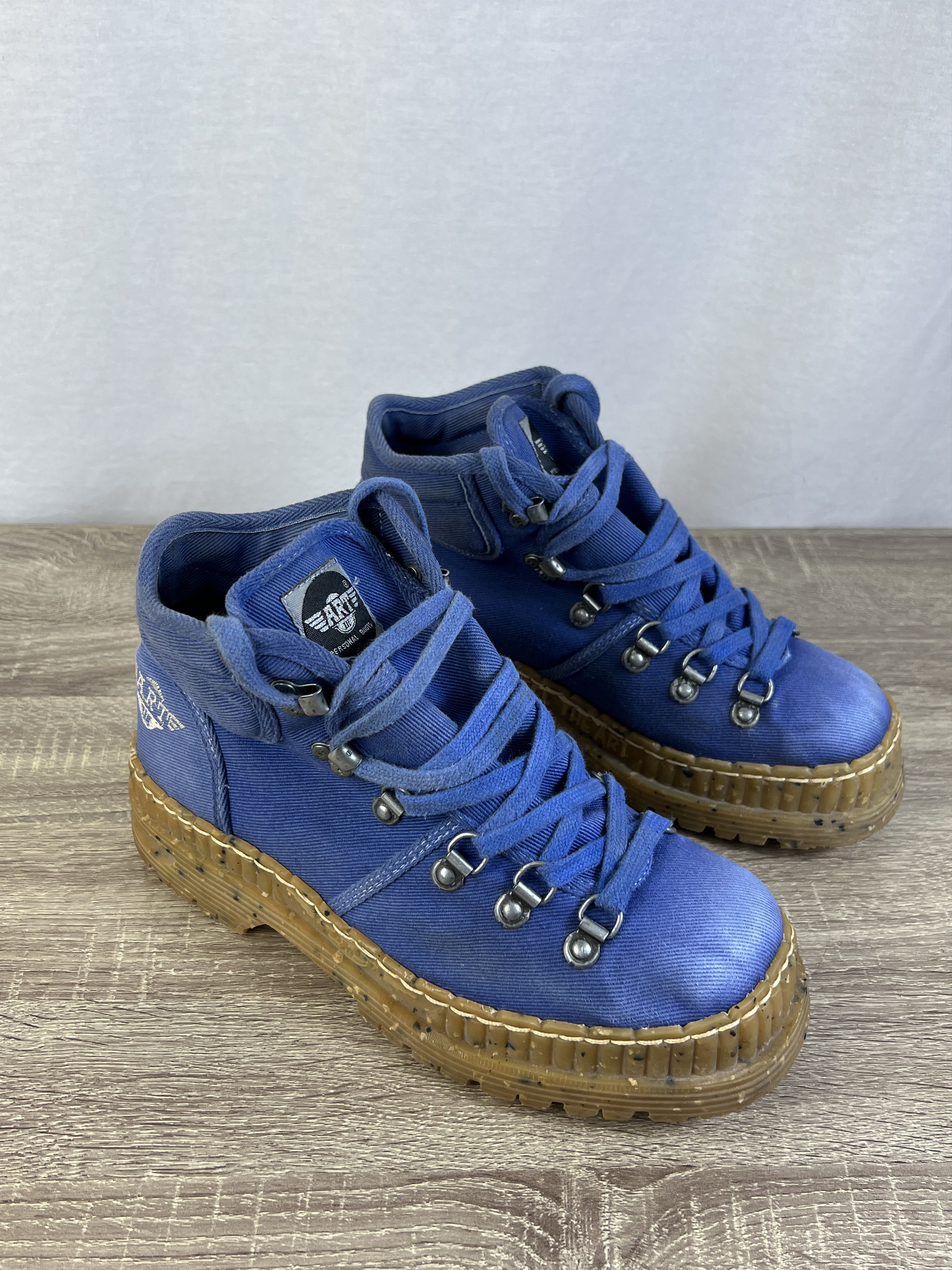 Japanese Brand Vintage The Art Company Chunky Blue Personal Boots Size US 8.5 / EU 41-42 - 3 Thumbnail