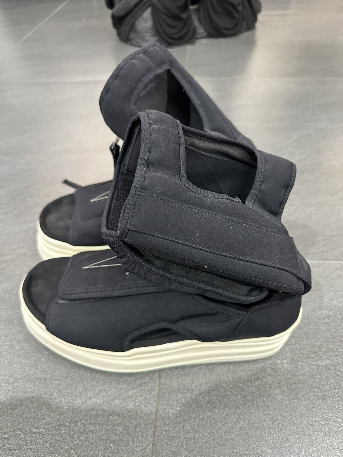Rick Owens Drkshdw Rick Owens Drkshdw Double Bumper Cargo Sandals Size US 8 / EU 41 - 2 Thumbnail