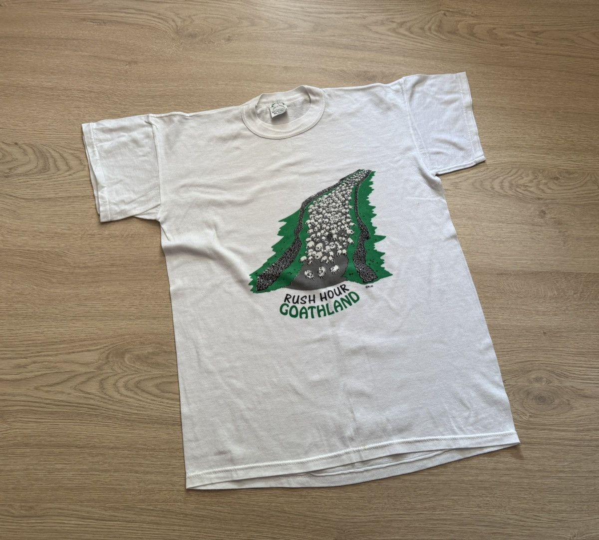 Vintage Vintage 80’s 1989 Rush Hour Goathland England T-Shirt Size US M / EU 48-50 / 2 - 1 Thumbnail