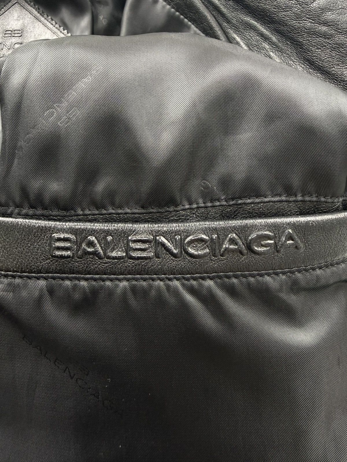 Balenciaga Vintage Balenciaga Zip Up Leather Jacket Size US M / EU 48-50 / 2 - 11 Thumbnail