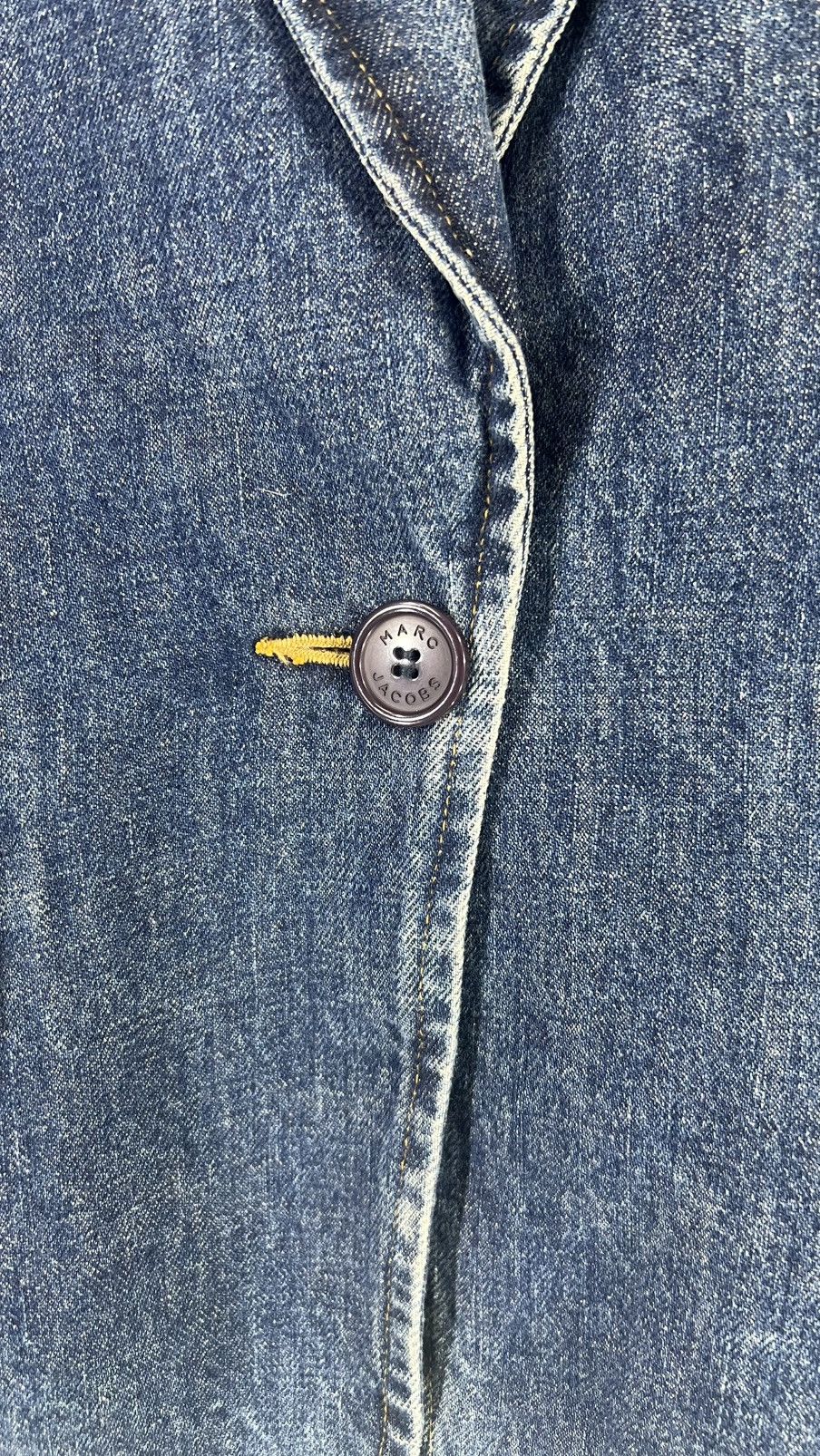 Marc Jacobs Marc Jacobs Luxury Denim Blazer Size S / US 4 / IT 40 - 9 Thumbnail
