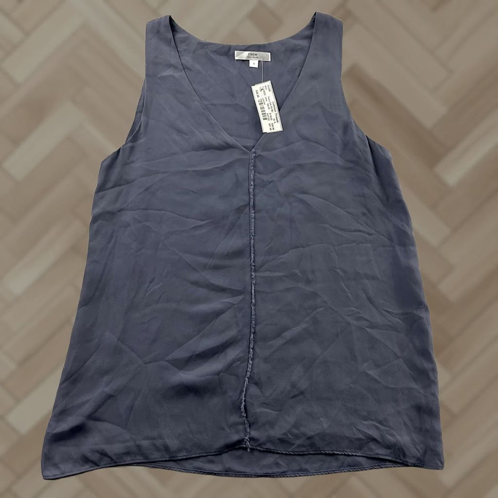 Drew DREW 100% Silk Tank Women's Small Lavender Purple Sleeveless Top Shirt Silk Lavender Purple S Womens Size S / US 4 / IT 40 - 1 Thumbnail