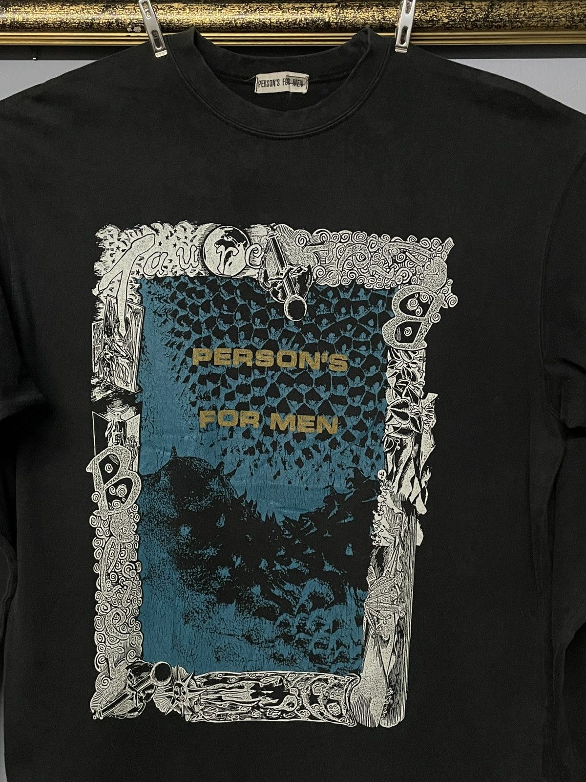 PERSON'S Vintage 90s Japan Designer Person’s For Men Kuno Art Tshirt Size US M / EU 48-50 / 2 - 3 Thumbnail