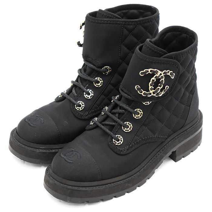 Chanel Chanel Chanel Matelasse Leather Boots Leather Shoes G38273 DUTY FREE for USA Size ONE SIZE - 1 Thumbnail