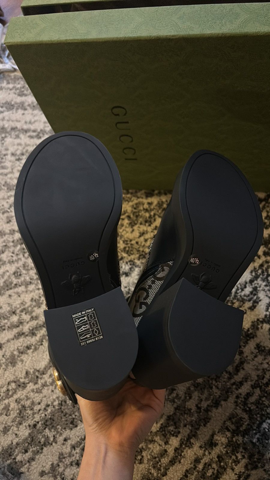 Gucci Flores Calfskin Monogram Maxi GG Nappa Double G Boot Size US 10.5 / IT 40.5 - 5 Thumbnail