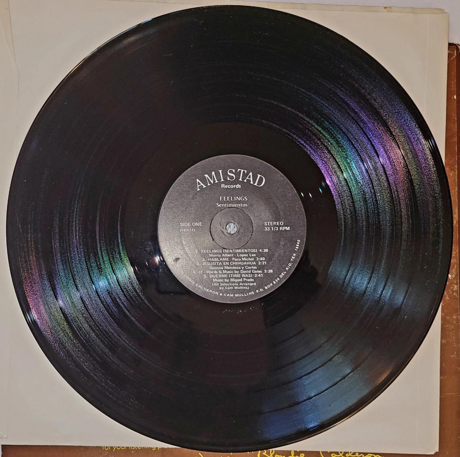 Designer Blondie Calderon "Feelings Sentimentos"vinyl LP Size ONE SIZE - 3 Thumbnail