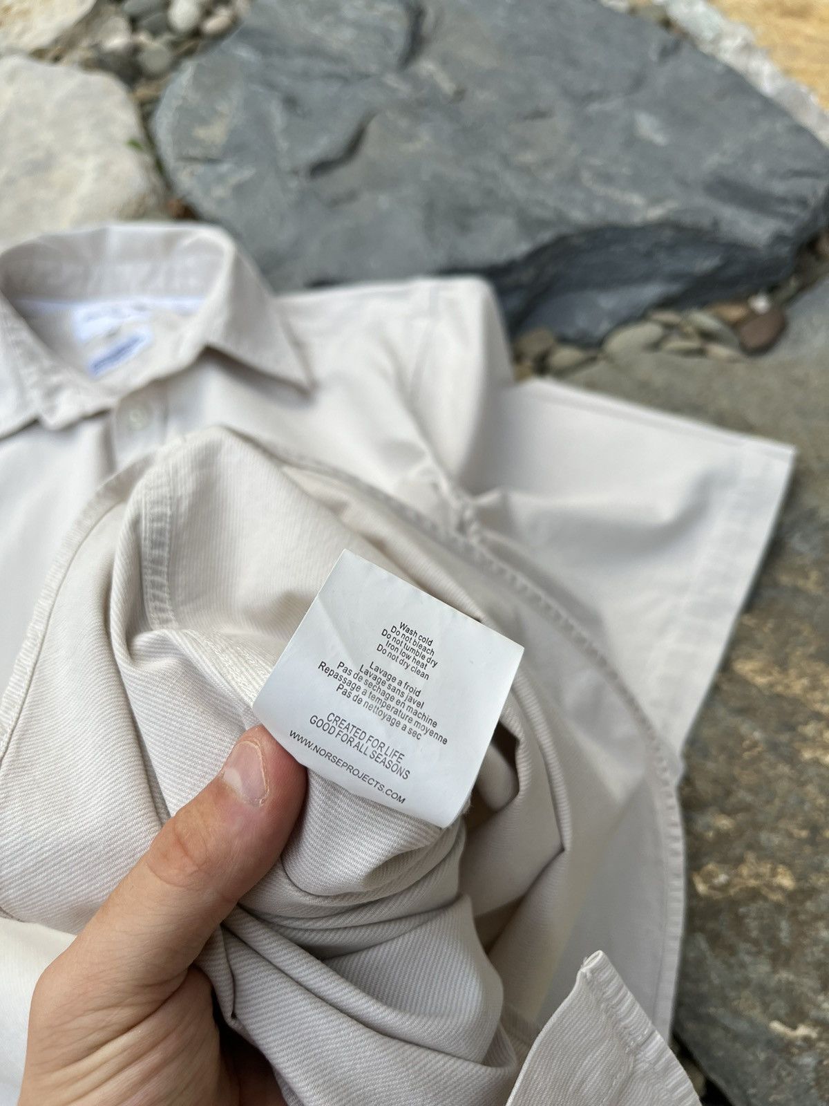 Norse Projects Norse Projects osvald micro stripe ss cotton pocket shirt Size US S / EU 44-46 / 1 - 15 Thumbnail