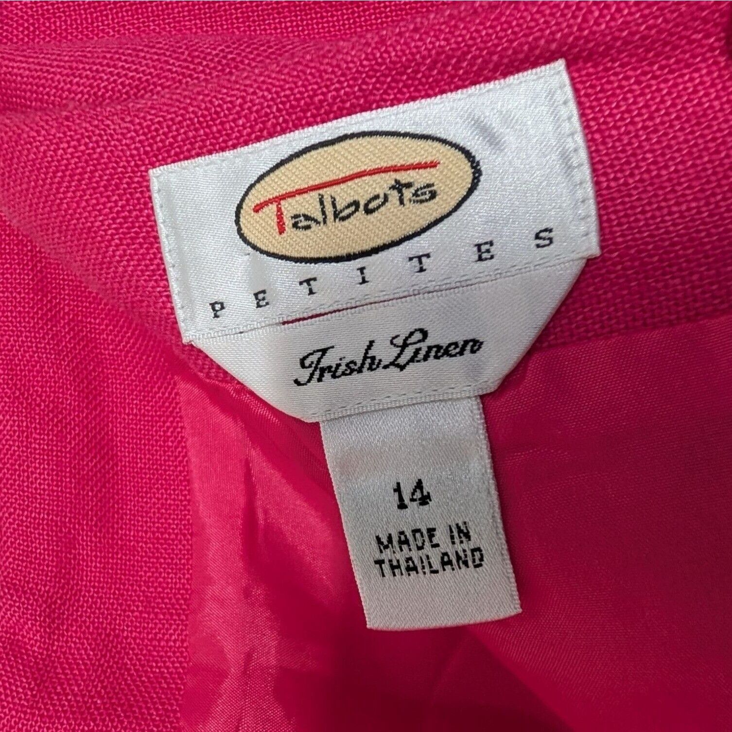 Talbots Talbots Irish Linen Skirt Womens Size 14 Pink Spring Size 36" / US 14 / IT 50 - 4 Thumbnail