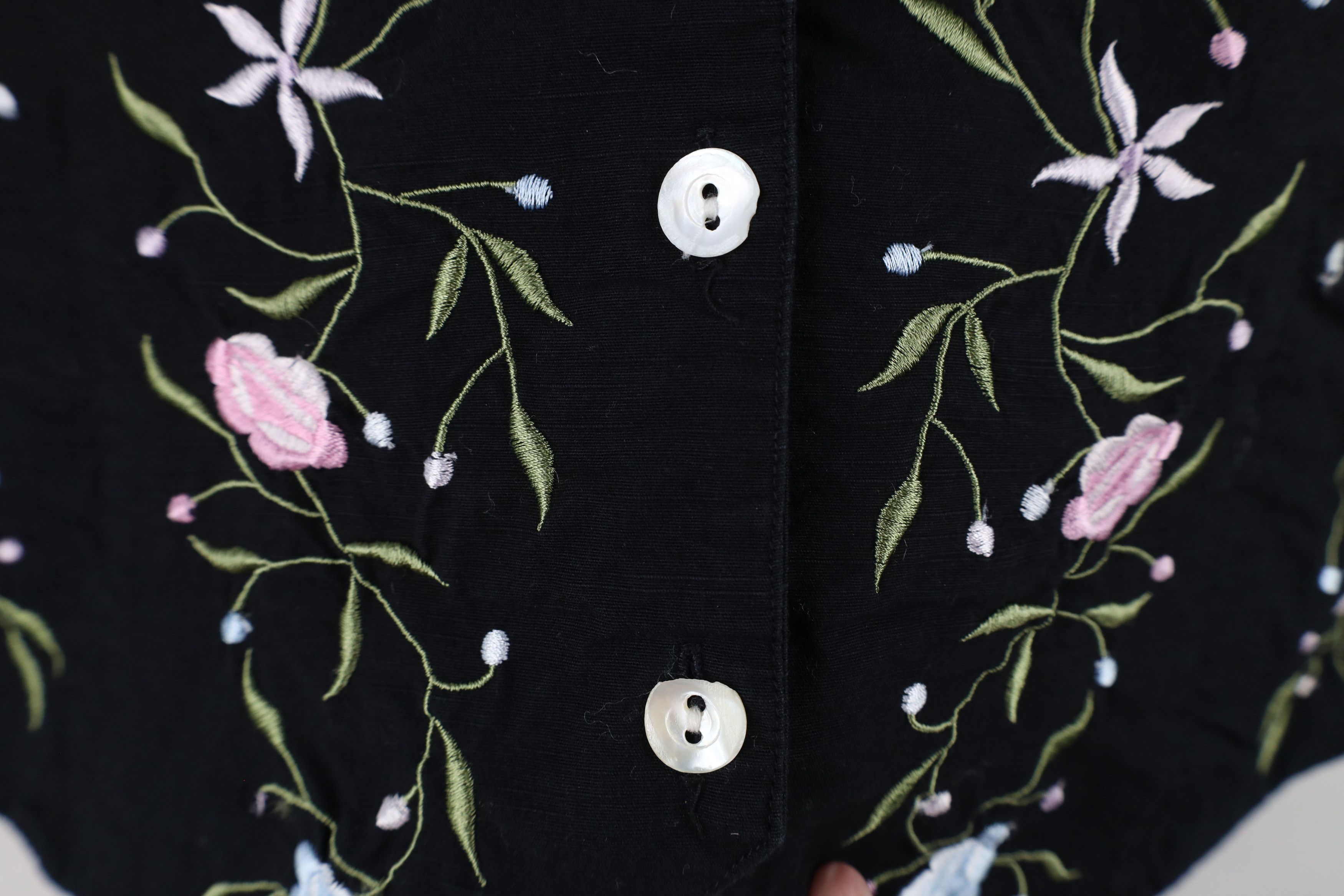 Vintage Vintage 90s Streetwear Flower Floral Button Vest jacket Size L / US 10 / IT 46 - 4 Thumbnail