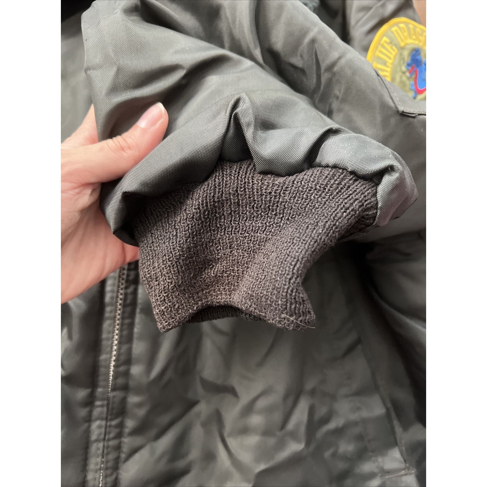 Vintage Vintage 80s Flight Jacket Outer Shell Full Zip Size L Black Size US L / EU 52-54 / 3 - 8 Thumbnail