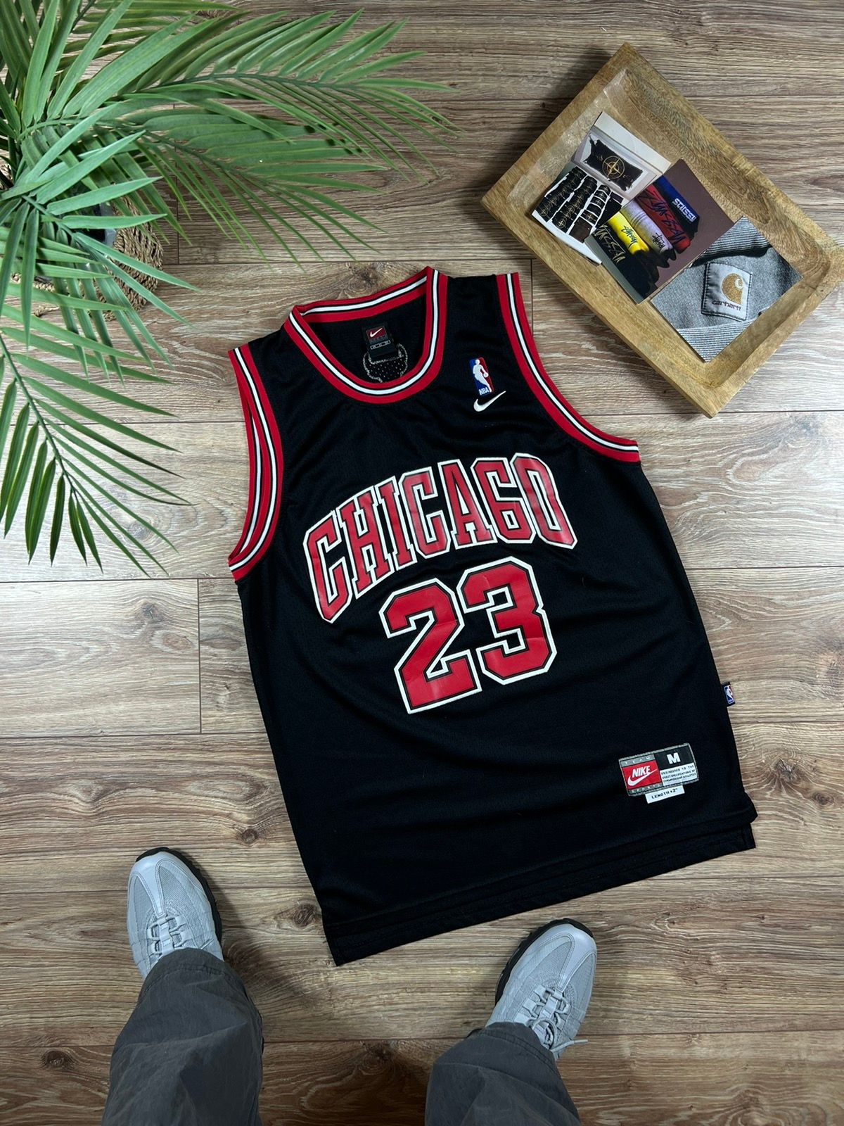 Pre-owned Nba X Nike Vintage 90's Nike Chicago Bulls 23 Jordan Og Jersey In Black
