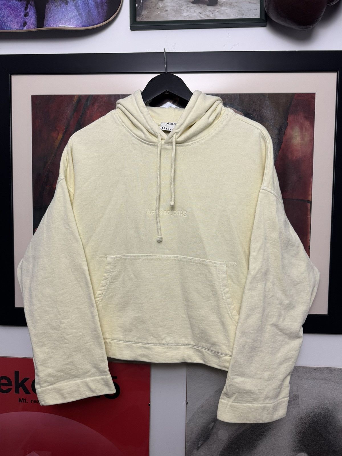 Acne Studios Acne Studios Hoodie Cropped Boxy Fit Oversize Center Logo Size US XS / EU 42 / 0 - 1 Thumbnail