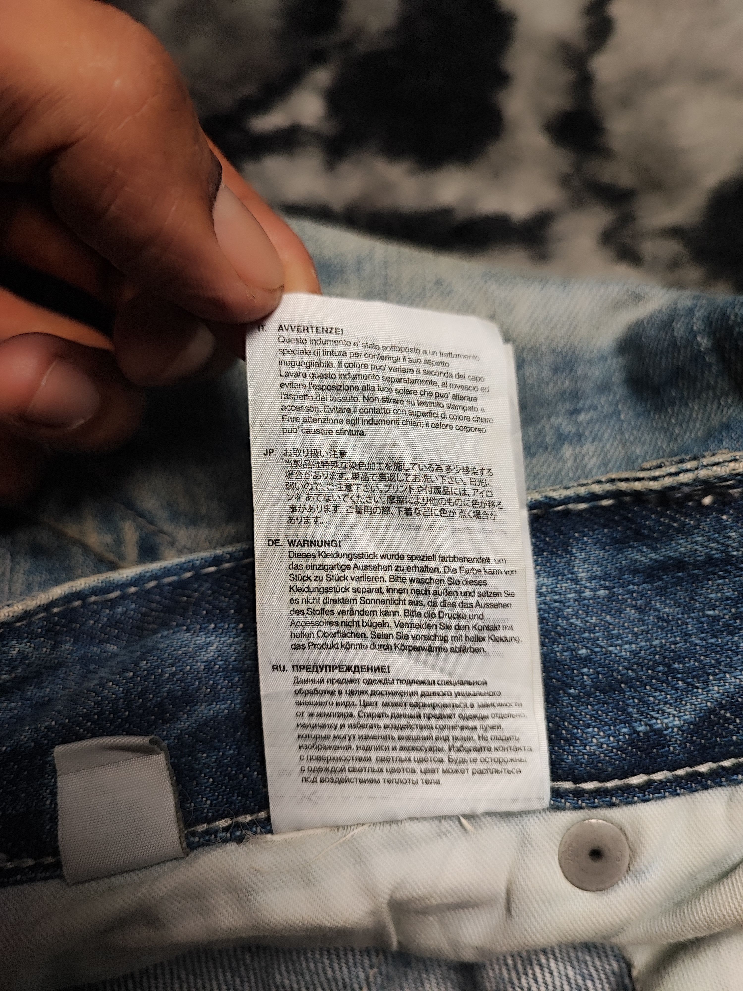 G-Star Distress Jeans by G Star Raw Cargo Biker 34x32 Size US 34 / EU 50 - 22 Thumbnail