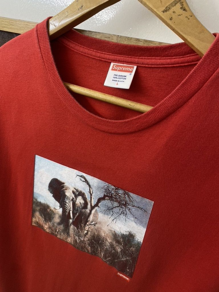 Supreme SS2011 Supreme Safari Elephant Photo T Shirt Size US L / EU 52-54 / 3 - 6 Thumbnail