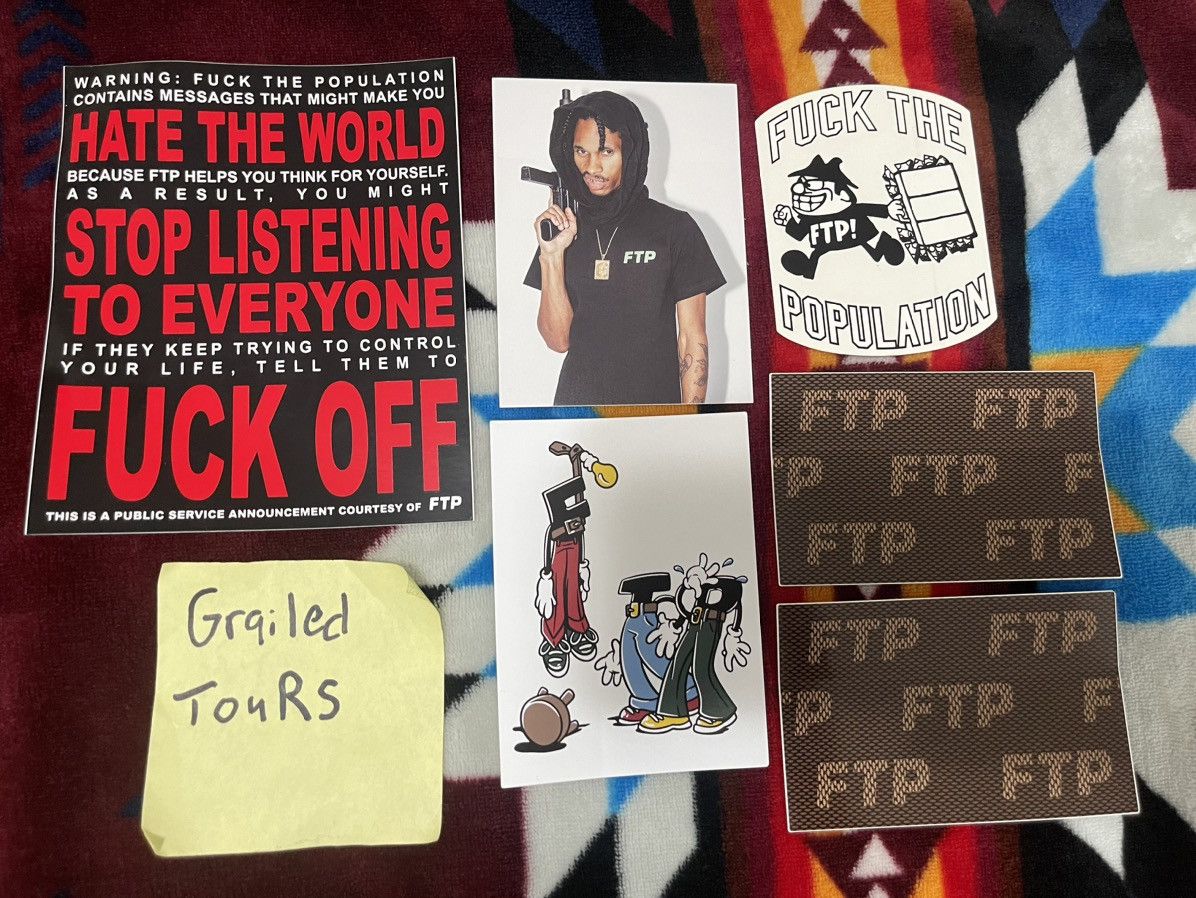 Fuck The Population FTP Sticker Bundle (8/24/24 Drop) Size ONE SIZE - 1 Thumbnail