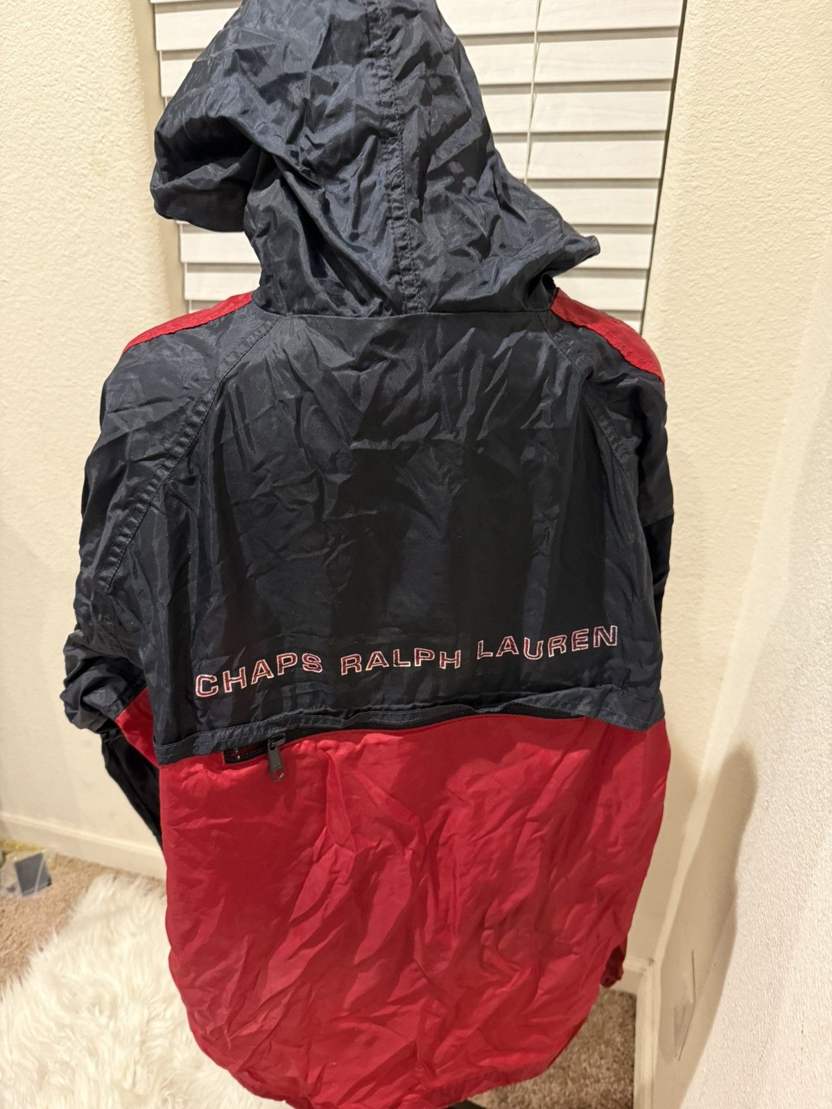 Chaps Ralph Lauren Vintage Chaps RL Hooded Pullover Windbreaker Jacket Size US L / EU 52-54 / 3 - 3 Thumbnail