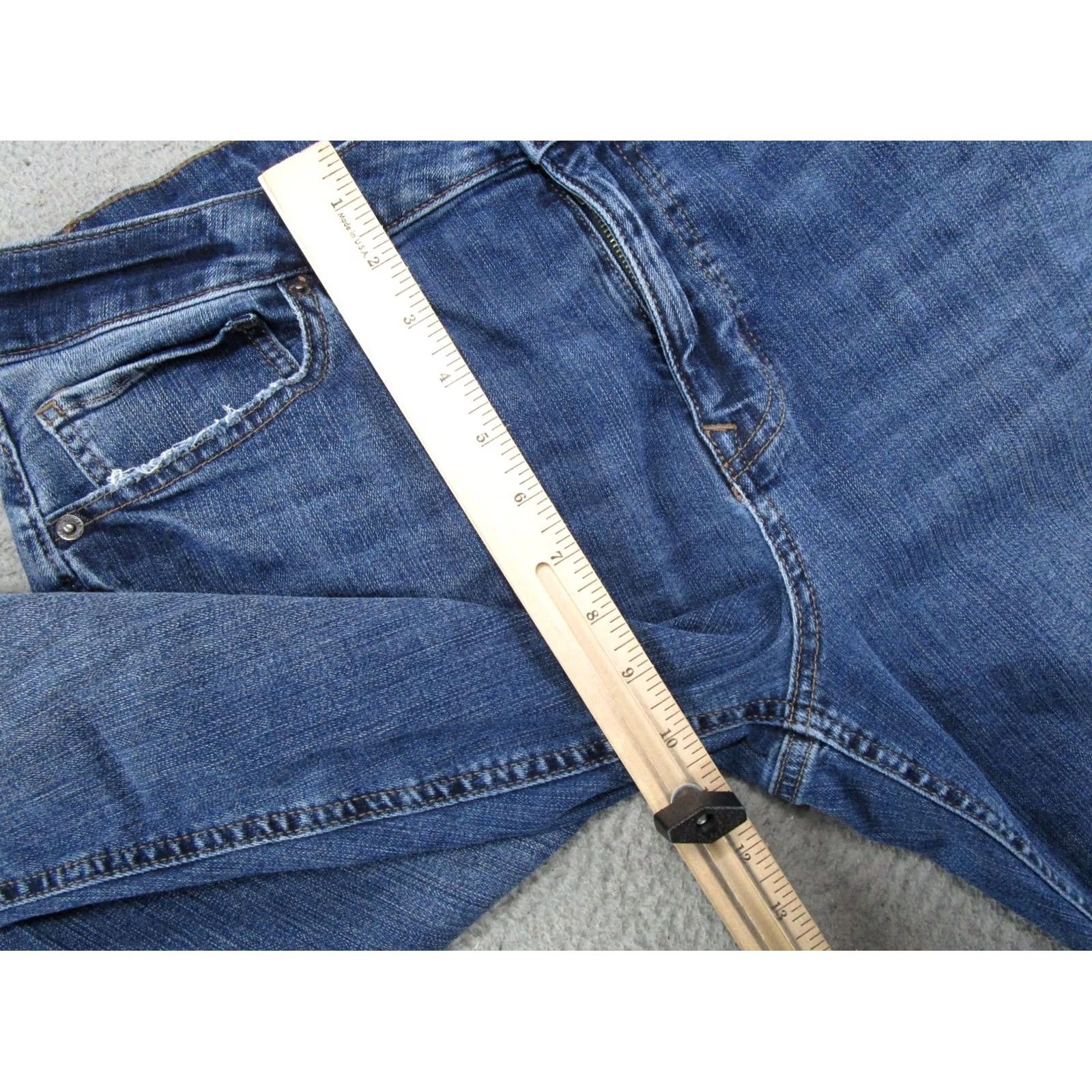 Vintage Maurices M Jeans Regular Fit 90s Tapered Size 16 Stretch Denim Blue Jeans Women Size 38" / US 16 / IT 52 - 7 Thumbnail