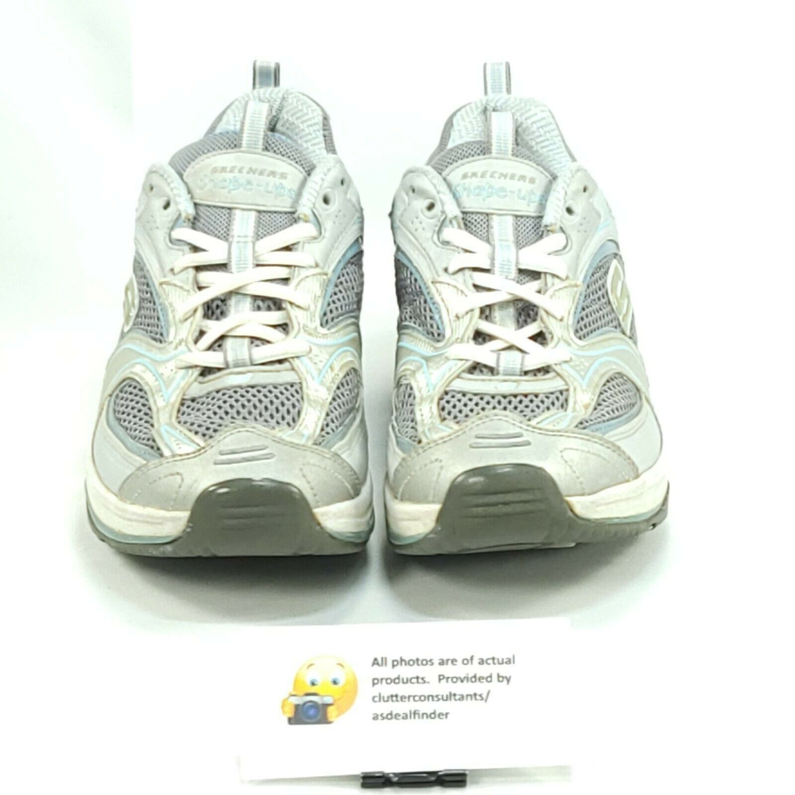 SKECHERS Skechers Shape Ups Shoe Womens Size 8.5 12320 Gray Blue Size US 8.5 / IT 38.5 - 3 Thumbnail