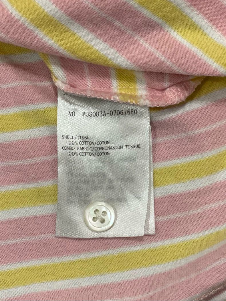 Thom Browne Thom browne Size 1 Pink and yellow striped short-sleeved T Size S / US 4 / IT 40 - 8 Thumbnail