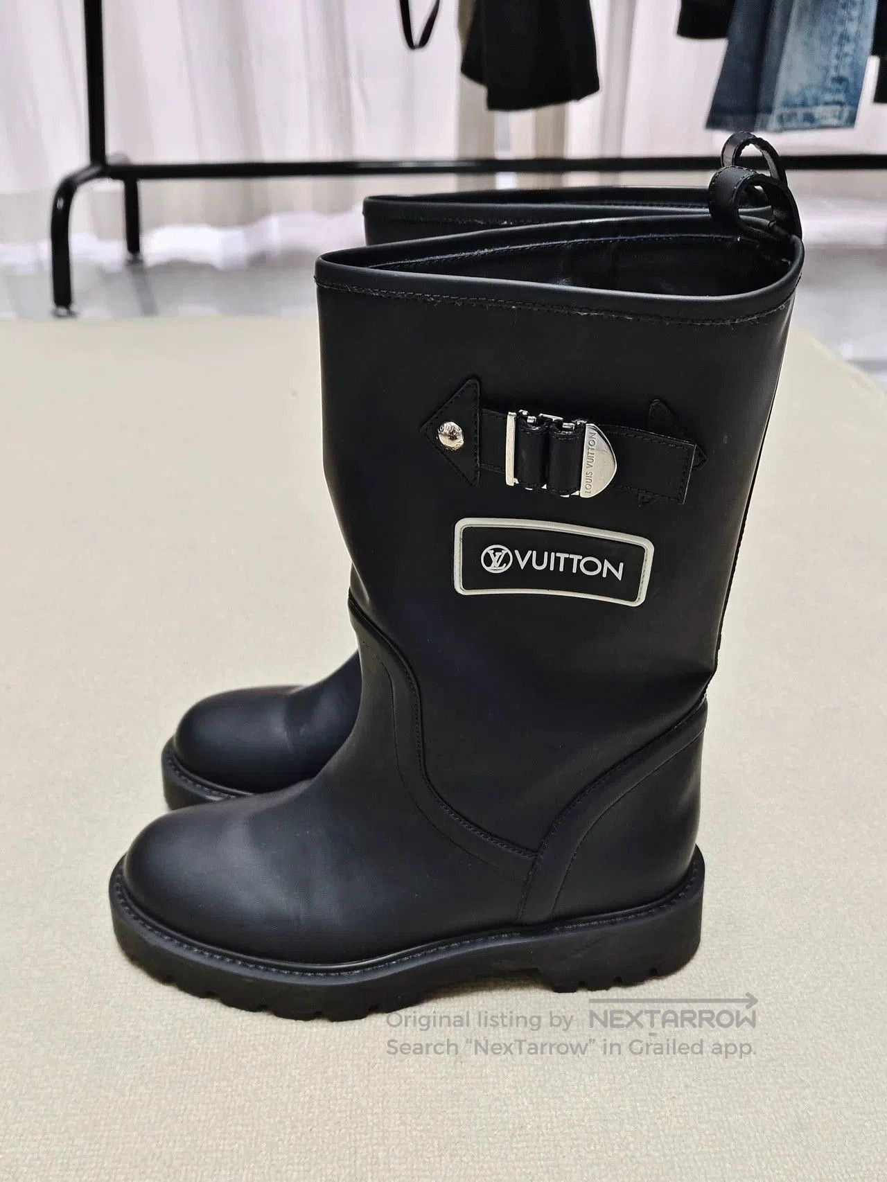 Louis Vuitton Louis Vuitton Black Suede Ankle Boots. Size US 7 / IT 37 - 1 Thumbnail