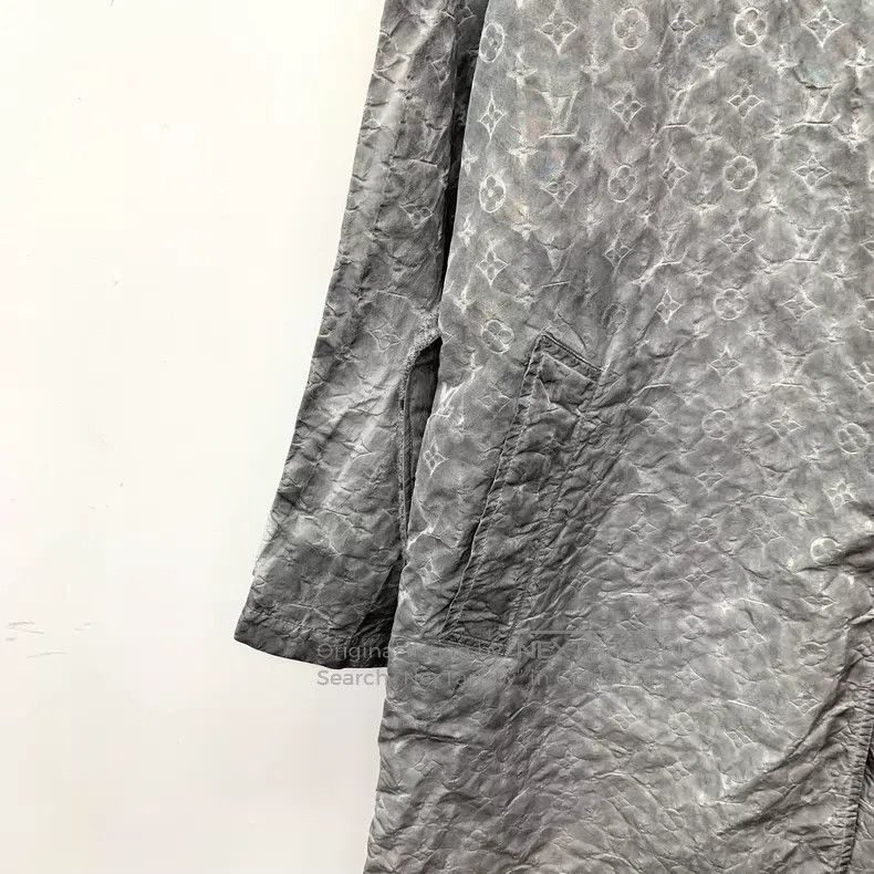 Louis Vuitton Louis Vuitton Grey logo presbyopic full print wool lapel l Size 4XL / US 24-26 - 4 Thumbnail