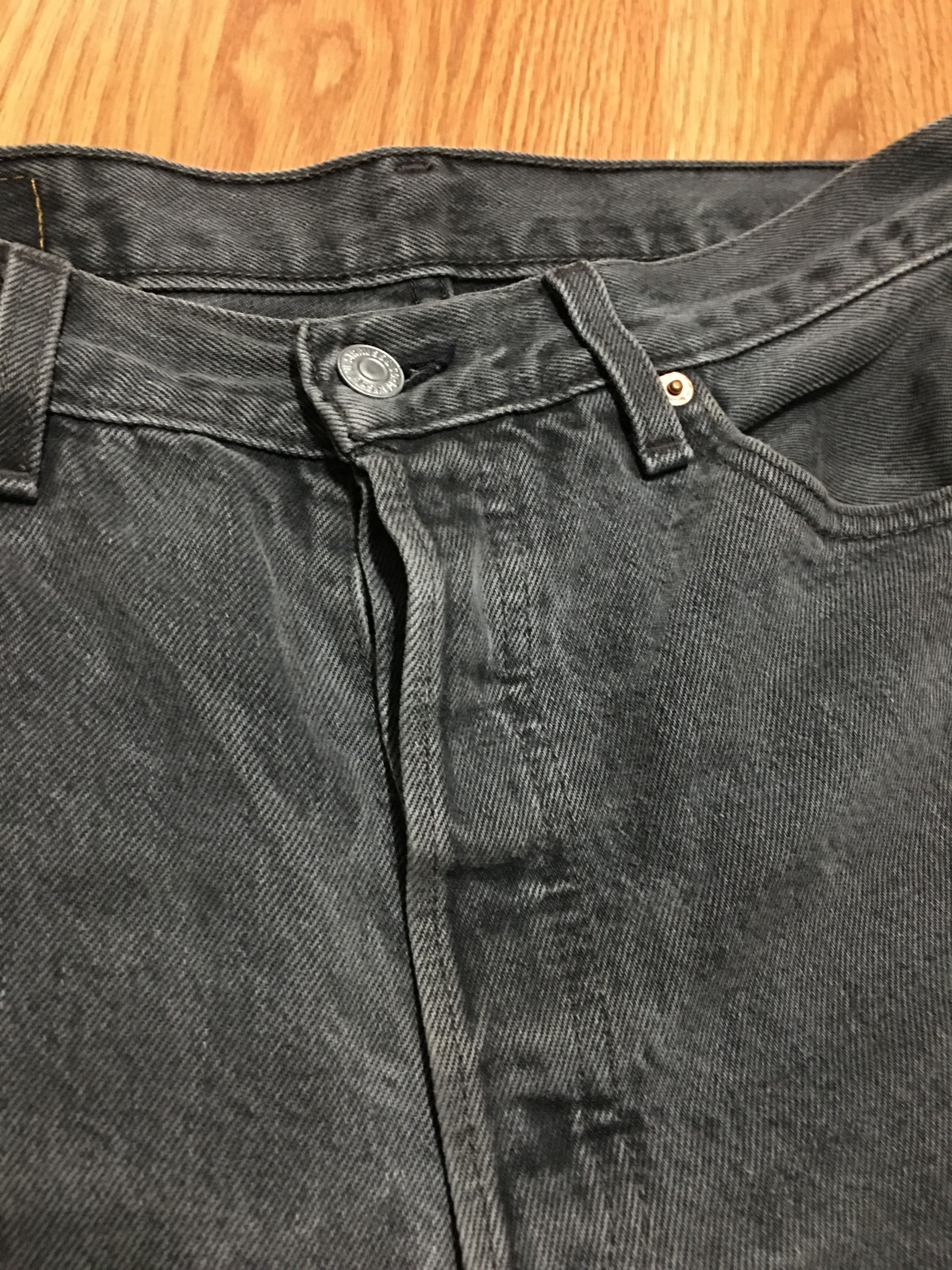 Levi's Vintage USA 1990s Levis 501-0660 Gray Jeans Pants W33 L34 Size US 34 / EU 50 - 7 Thumbnail