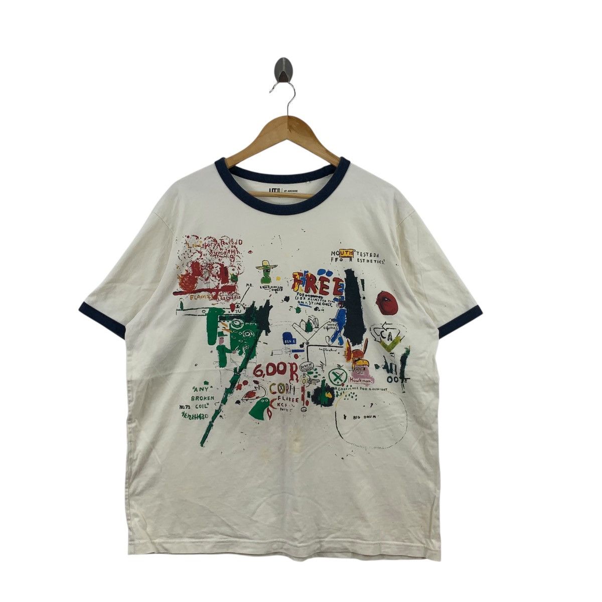 Jean-Michel Basquiat JEAN MICHEL BASQUIAT x UNIQLO Riddle Me Batman Tee Shirt Size US XXL / EU 58 / 5 - 3 Thumbnail