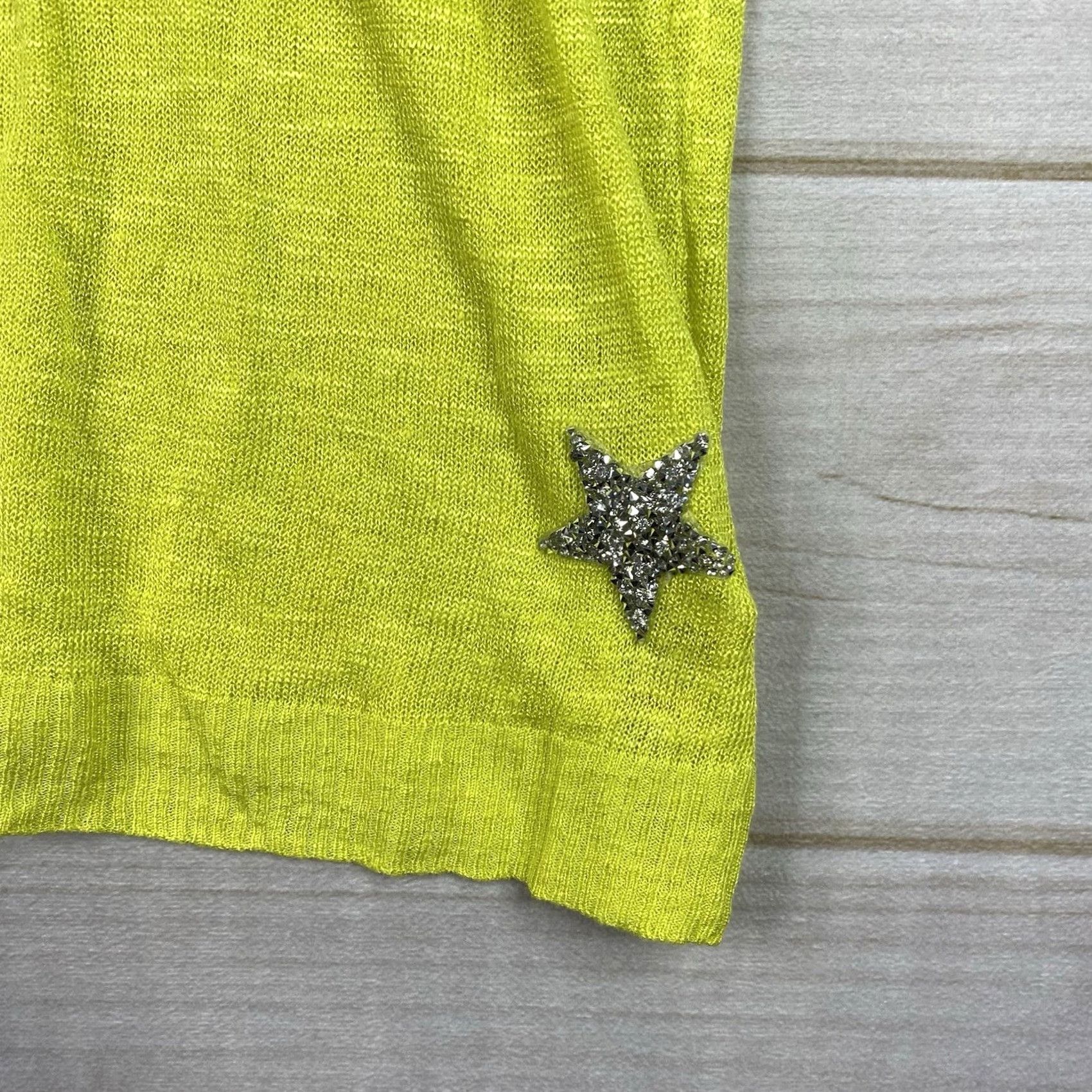 Soft Surroundings Soft Surroundings Blouse Shirt Womens 2X Yellow Linen Blend Dolman Sleeve V-Neck Pullover NWT Solid Basic Casual Party/Cocktail Travel Womens Size XXL / US 16-18 / IT 52-54 - 2 Thumbnail