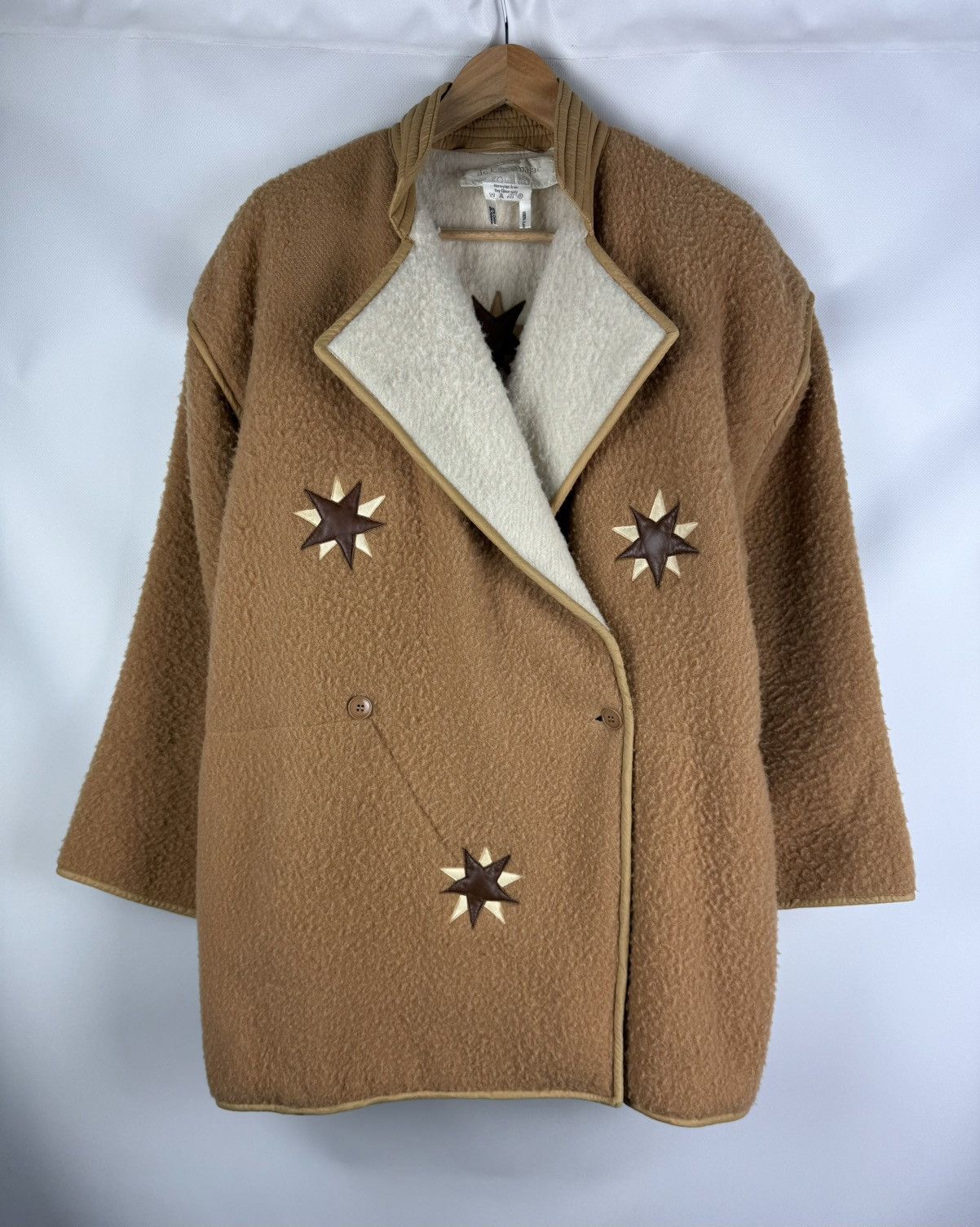 Jean Charles De Castelbajac Rare VTG Jean Charles De Castelbajac Heavy Wool Coat Jacket Size XXL / US 16-18 / IT 52-54 - 1 Thumbnail