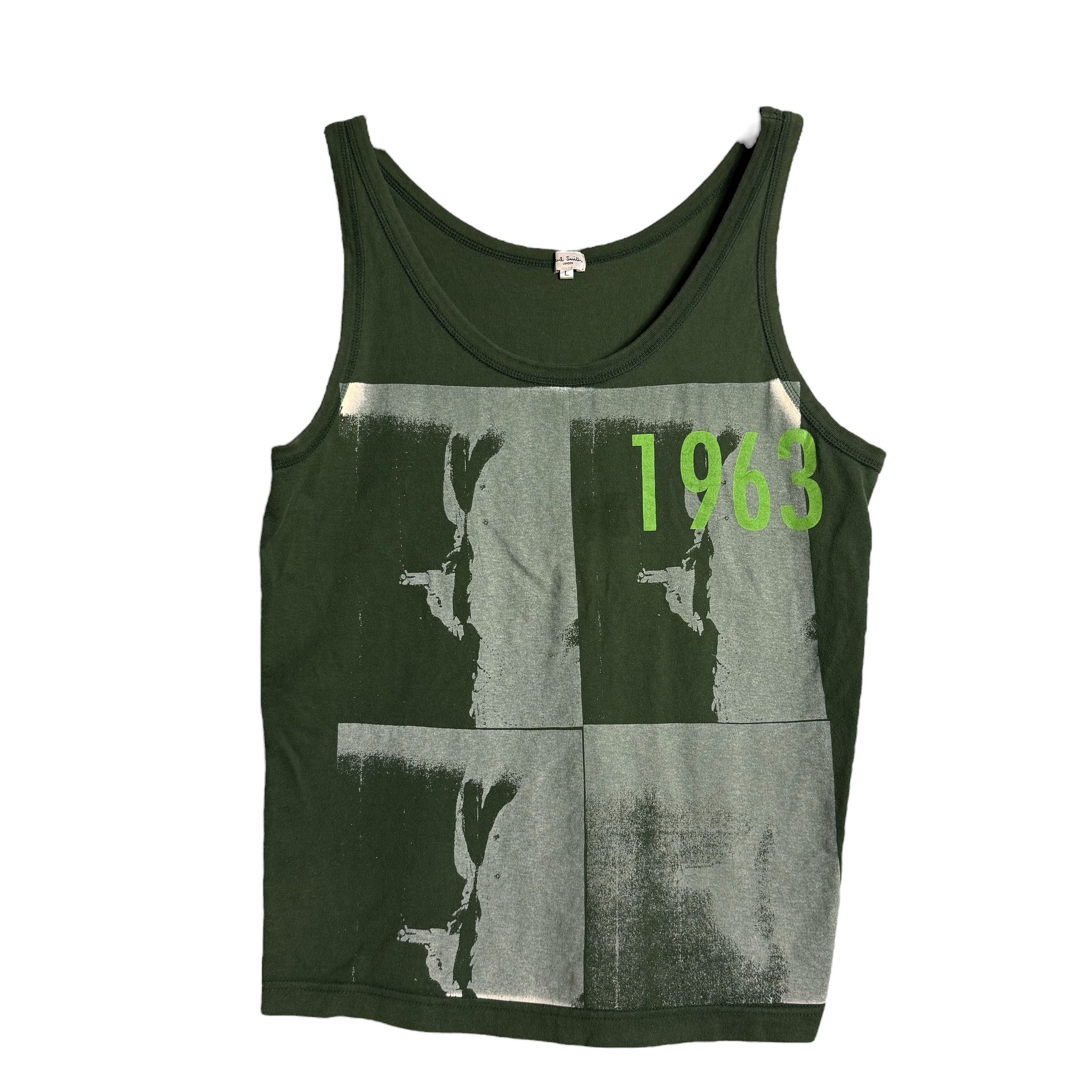Paul Smith 🔥RARE🔥Vintage Paul Smith London Overprint Tank Top Size US L / EU 52-54 / 3 - 1 Thumbnail