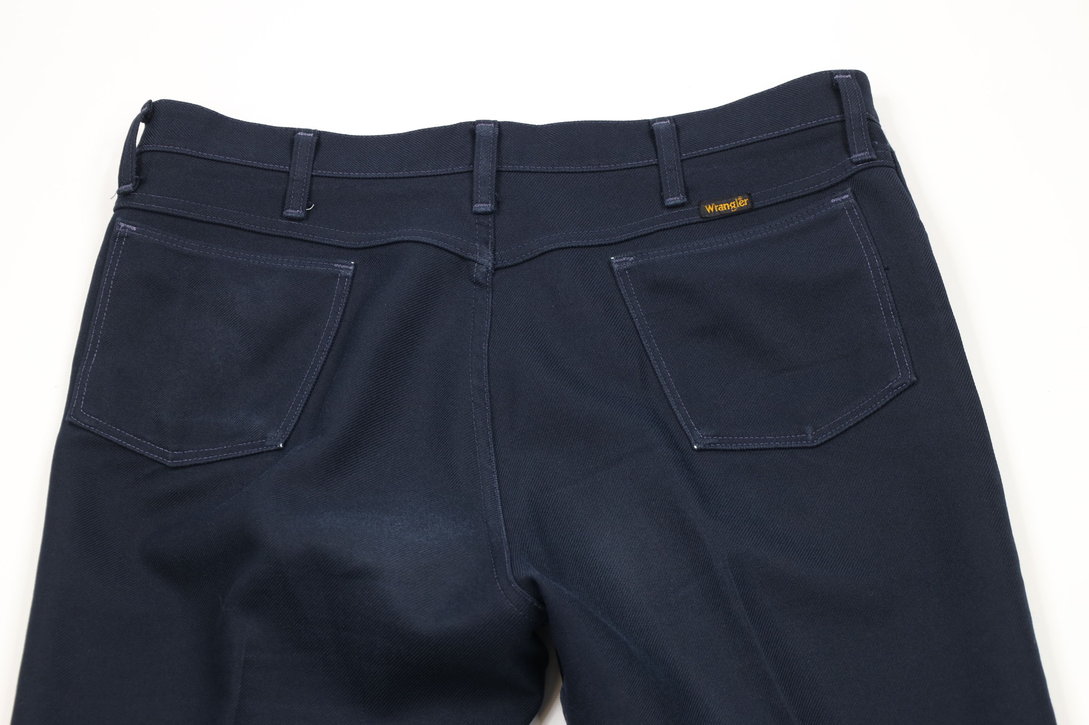 Vintage × Wrangler Vintage 70s Wrangler Flared Wide Leg Chino Pants Blue USA Size US 36 / EU 52 - 10 Thumbnail