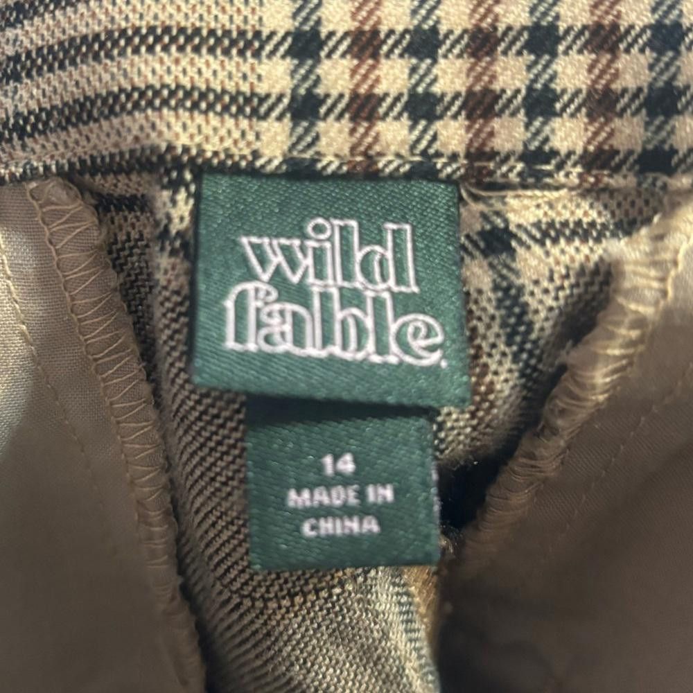 Designer Wild fable size 14 plaid dress pants Size 36" / US 14 / IT 50 - 2 Thumbnail