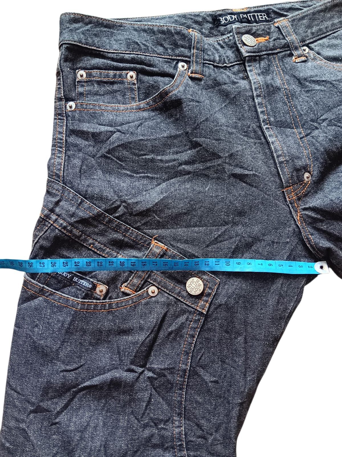 Japanese Brand Bodybutter recycle denim re build flared pants Size US 31 - 14 Thumbnail