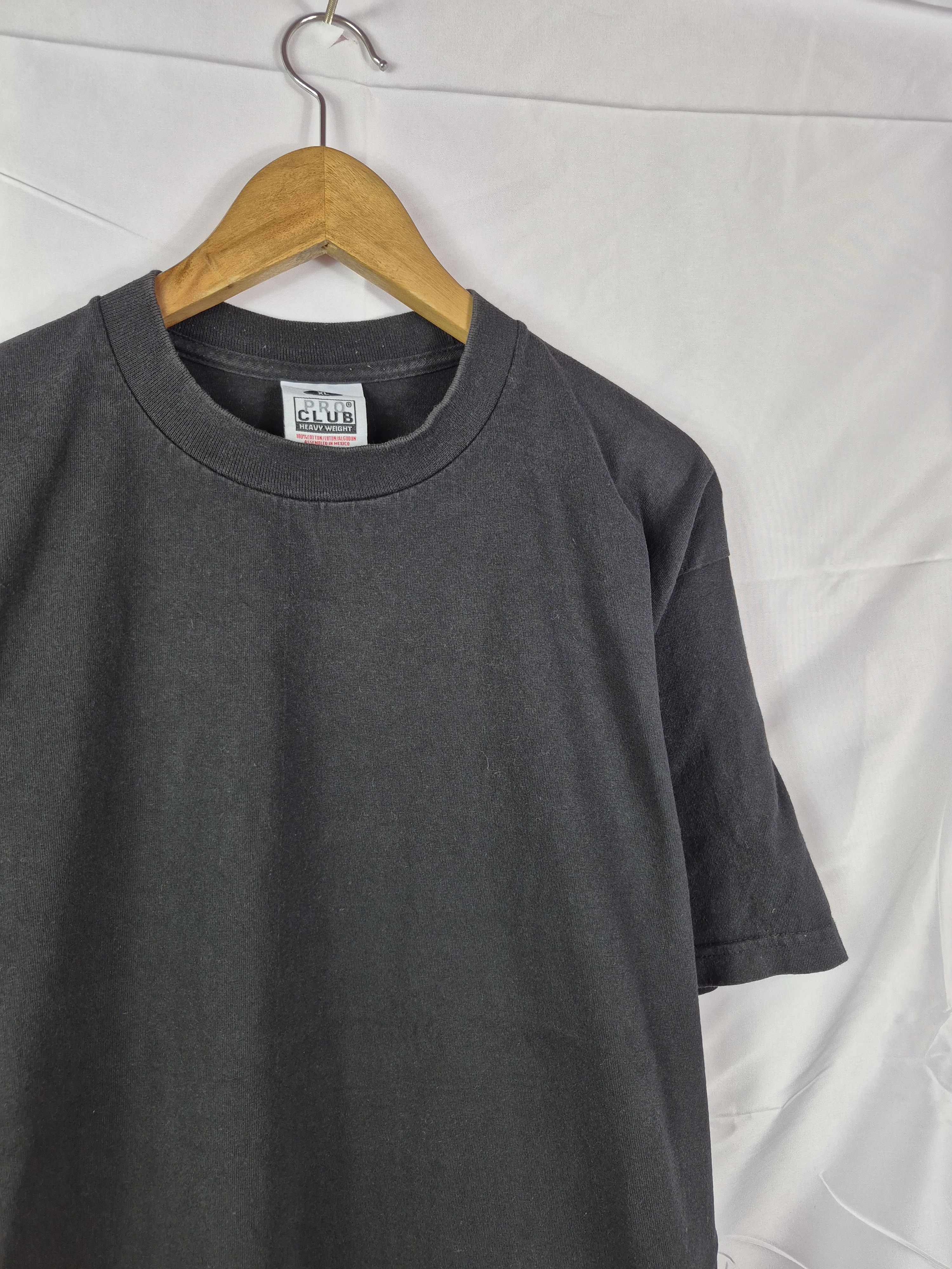 Vintage 🔥 Vintage Y2K Pro Club Plain Black Tee Size US XL / EU 56 / 4 - 2 Thumbnail