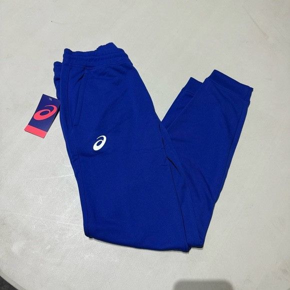 Asics NWT ASICS MEN’S FRENCH TERRY TRAINING JOGGERS ROYAL BLUE S Size US 28 / EU 44 - 7 Thumbnail