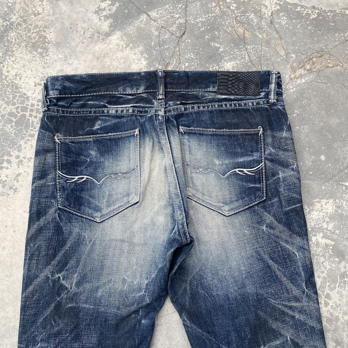 GOSTAR DE FUGA FUGA Reptile Flared Jeans LGB IF SIX WAS NINE Size US 30 / EU 46 - 4 Thumbnail