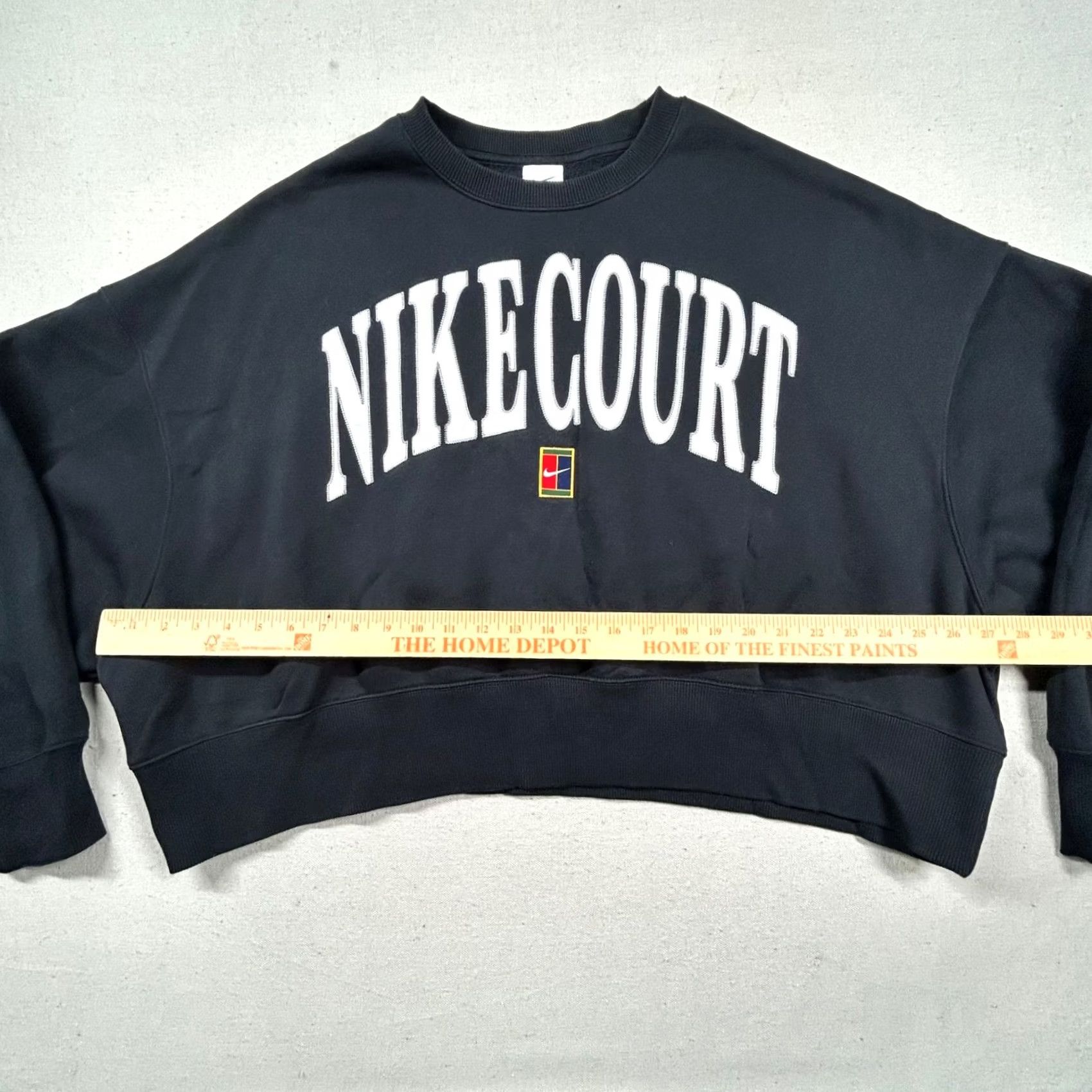 Nike Nike Court Sweatshirt Womens L Oversized Tennis Embroidered Heritage Phoenix Vintage: No Size L / US 10 / IT 46 - 6 Thumbnail