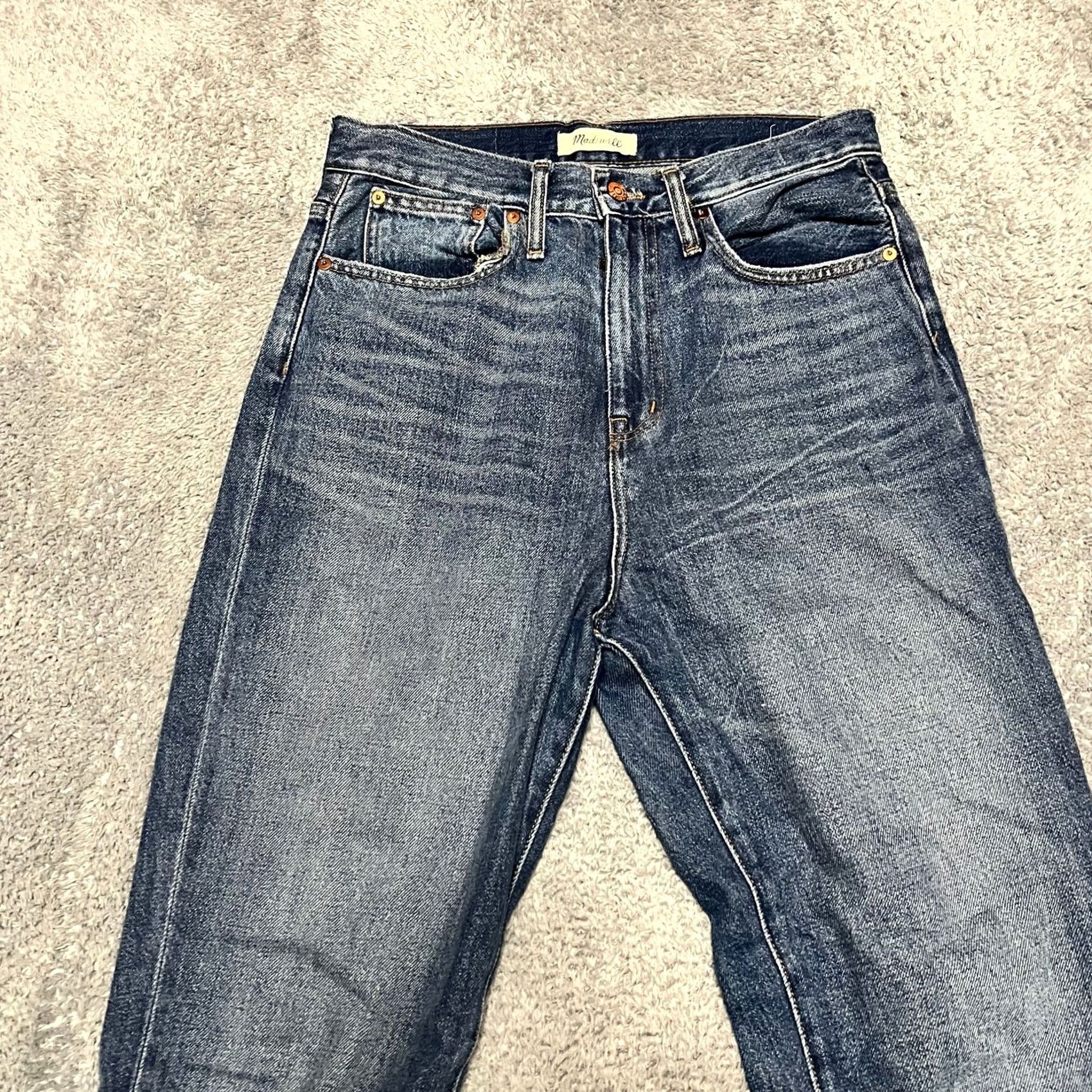 Madewell Madewell Jeans Womens 28 Mom High Rise Ankle Blue Denim Pants Womens 28 Regular Cropped Blue Jeans Girls? Size 28" / US 6 / IT 42 - 3 Thumbnail