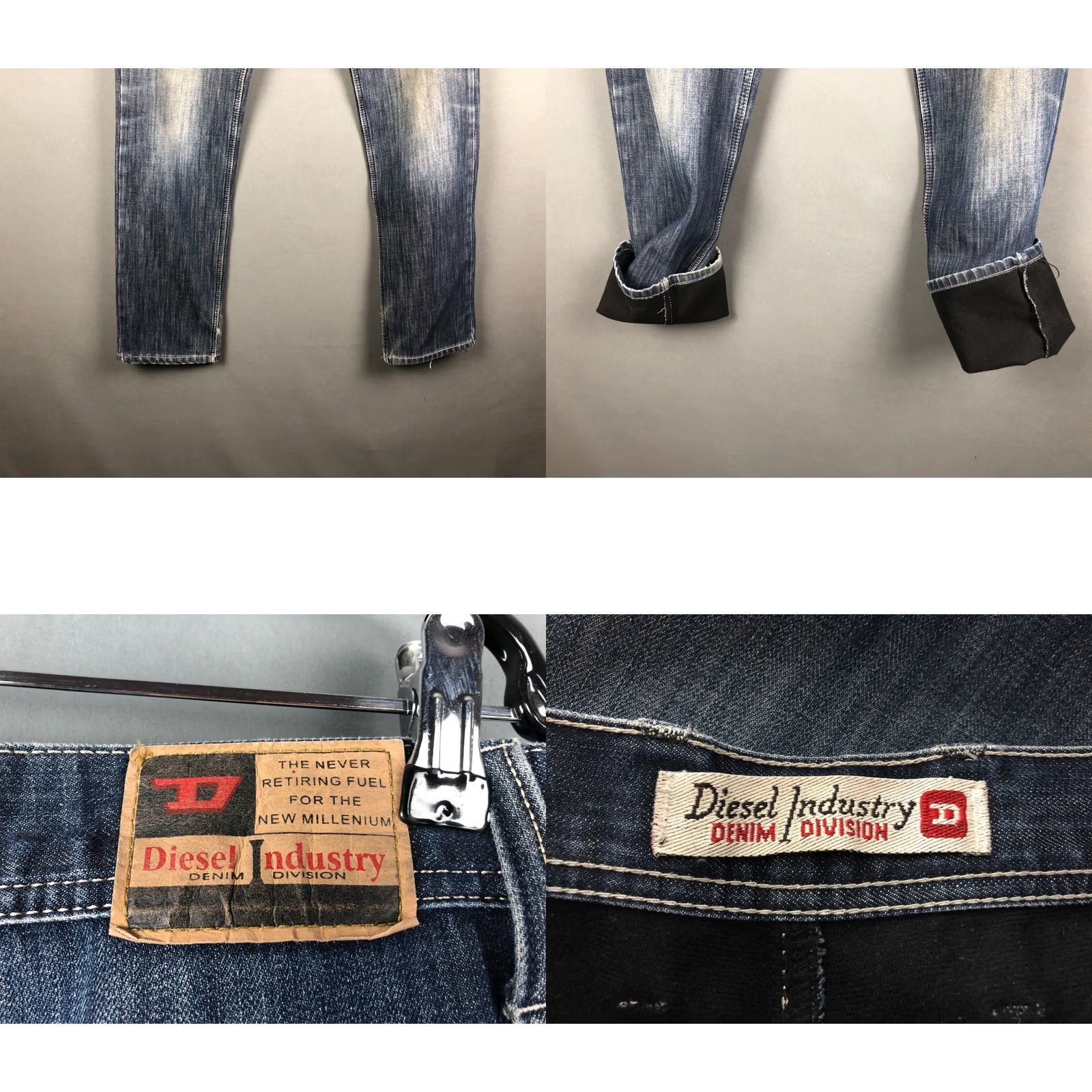 Diesel Diesel Jeans Regular Size 32 Blue Cotton Denim Zip Pockets Logo Patch Mens Jeans Shirt Size US 32 / EU 48 - 8 Thumbnail
