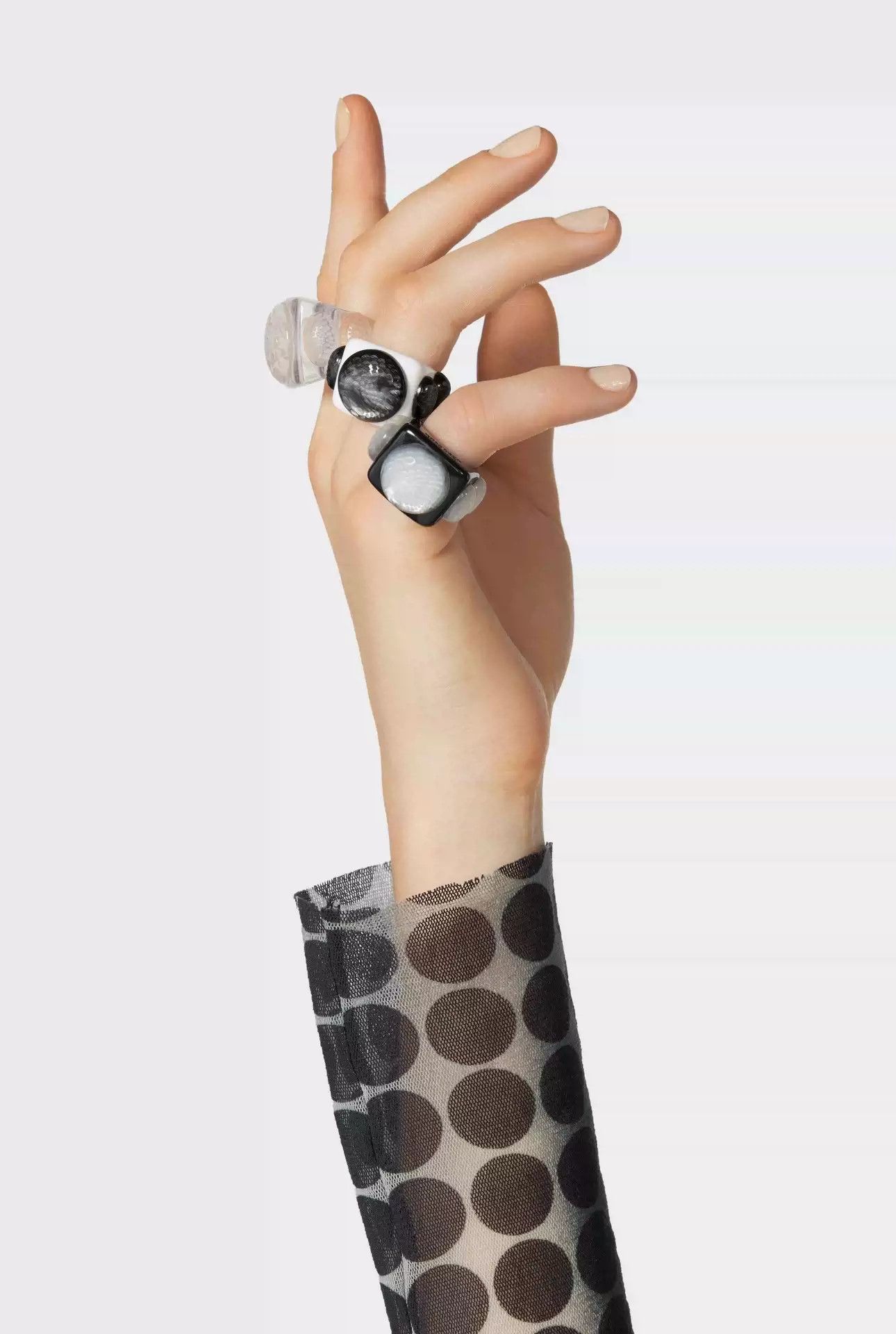 Jean Paul Gaultier Jean Paul Gaultier x La Manso resin ring-2505 Size ONE SIZE - 4 Thumbnail