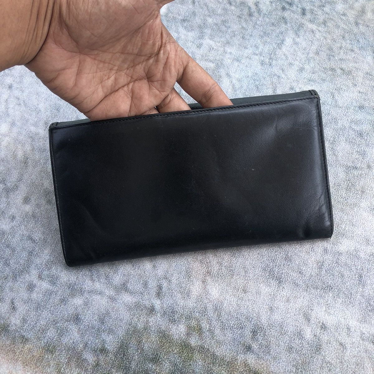 Balenciaga Authentic Balenciaga Paris Leather Wallet Black Size ONE SIZE - 8 Thumbnail