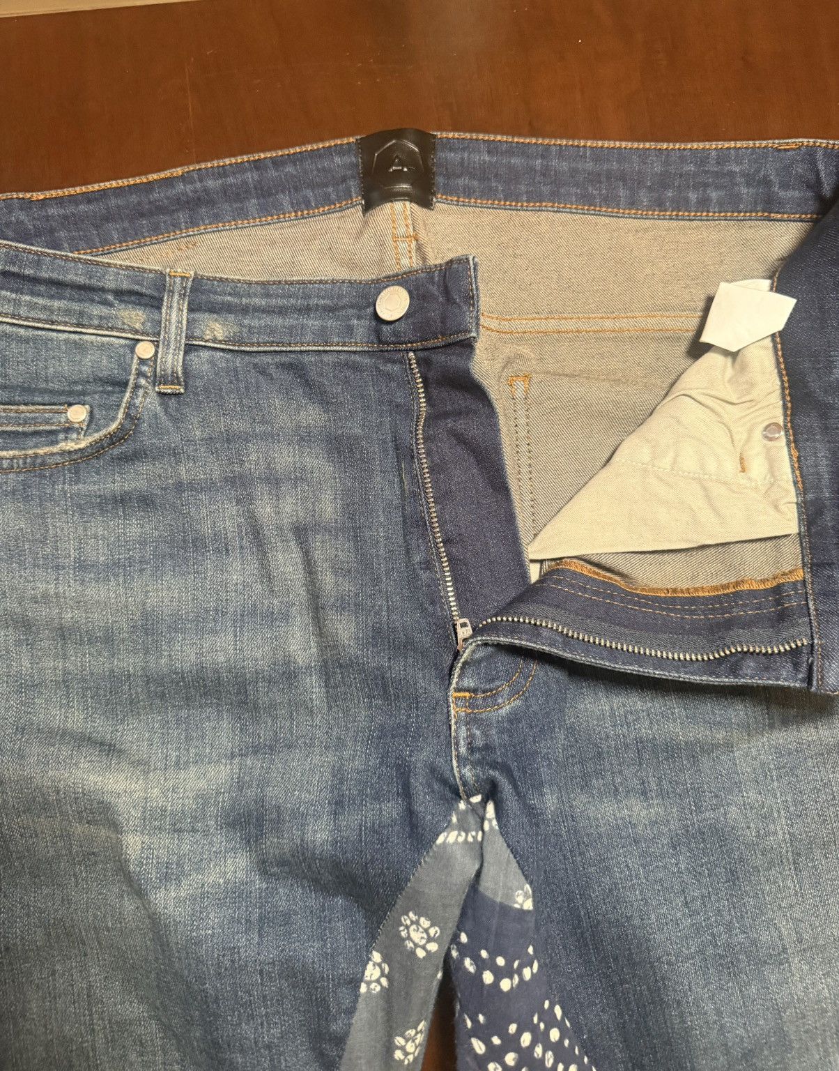 Alchemist The Alchemist Bandana Print Straight Leg Jeans Size US 36 / EU 52 - 8 Thumbnail