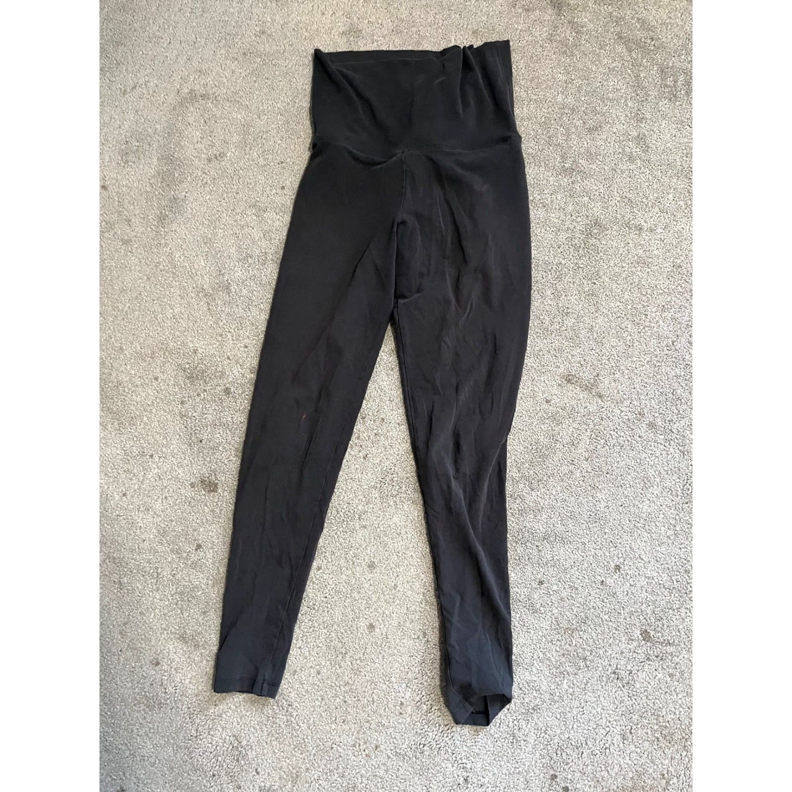 Victoria's Secret Victoria's Secret Pink Leggings Women’s Small Black Solid Foldover Waist Ankle Gym Yoga Easy Care 27.5in Inseam Size 28" / US 6 / IT 42 - 2 Thumbnail