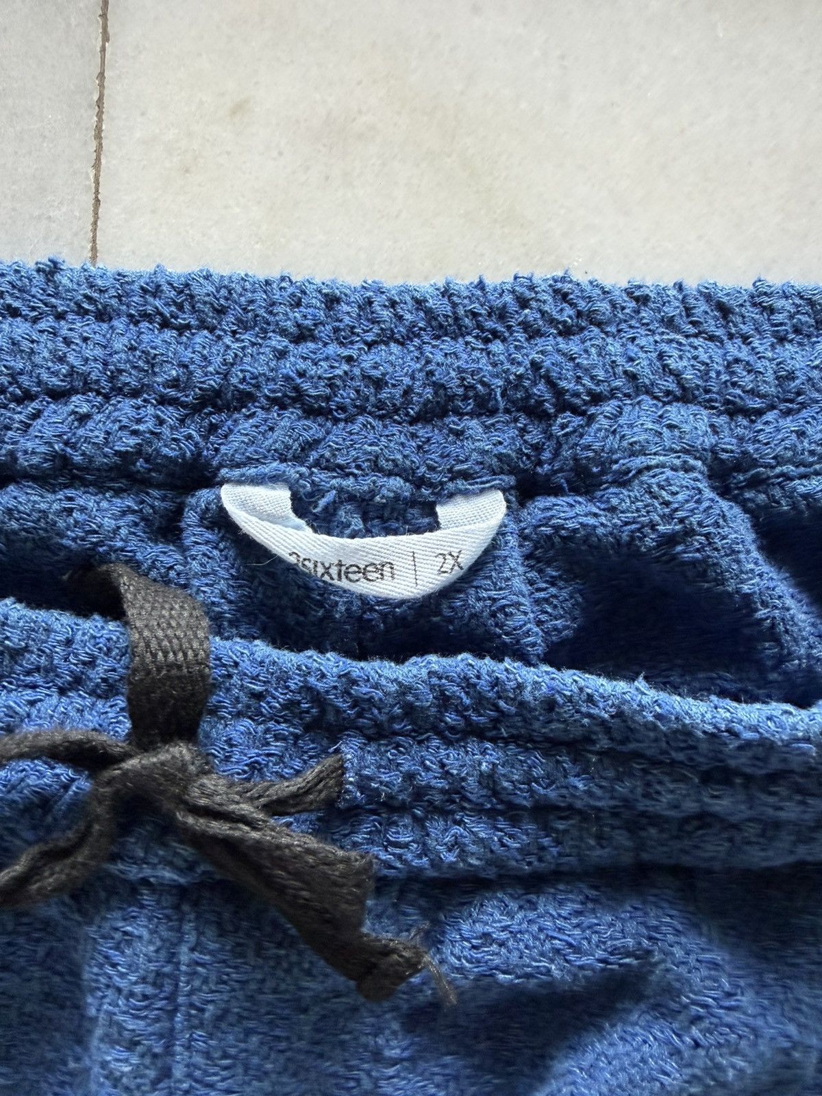3sixteen 3sixteen - Drawstring Short Blue Overdye Jacquard XXL Rare Size US 36 / EU 52 - 8 Thumbnail