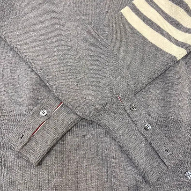 Thom Browne Thom Browne Light gray knit cotton crewneck Size US S / EU 44-46 / 1 - 6 Thumbnail