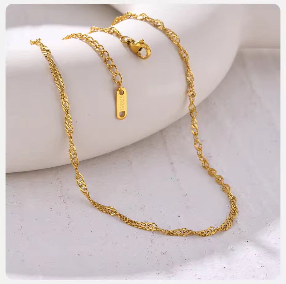 Other Twisted Cuban Links Chain Necklace Size ONE SIZE - 2 Thumbnail