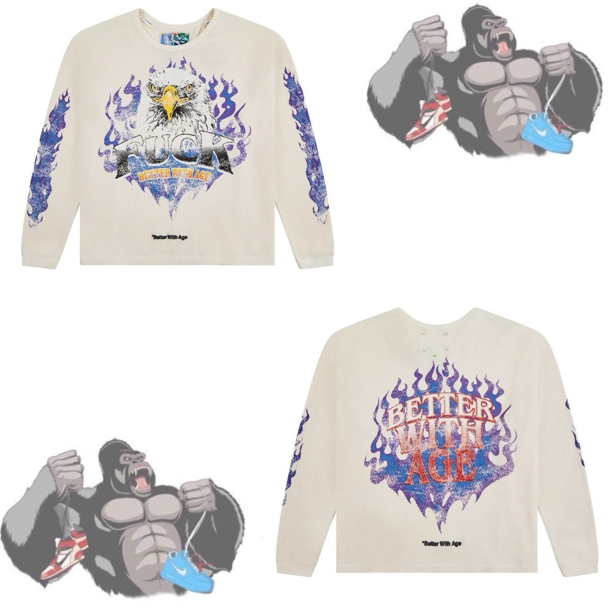 Better With Age Better With Age Vanity Waffle Thermal Long Sleeve Size US XXL / EU 58 / 5 - 1 Thumbnail