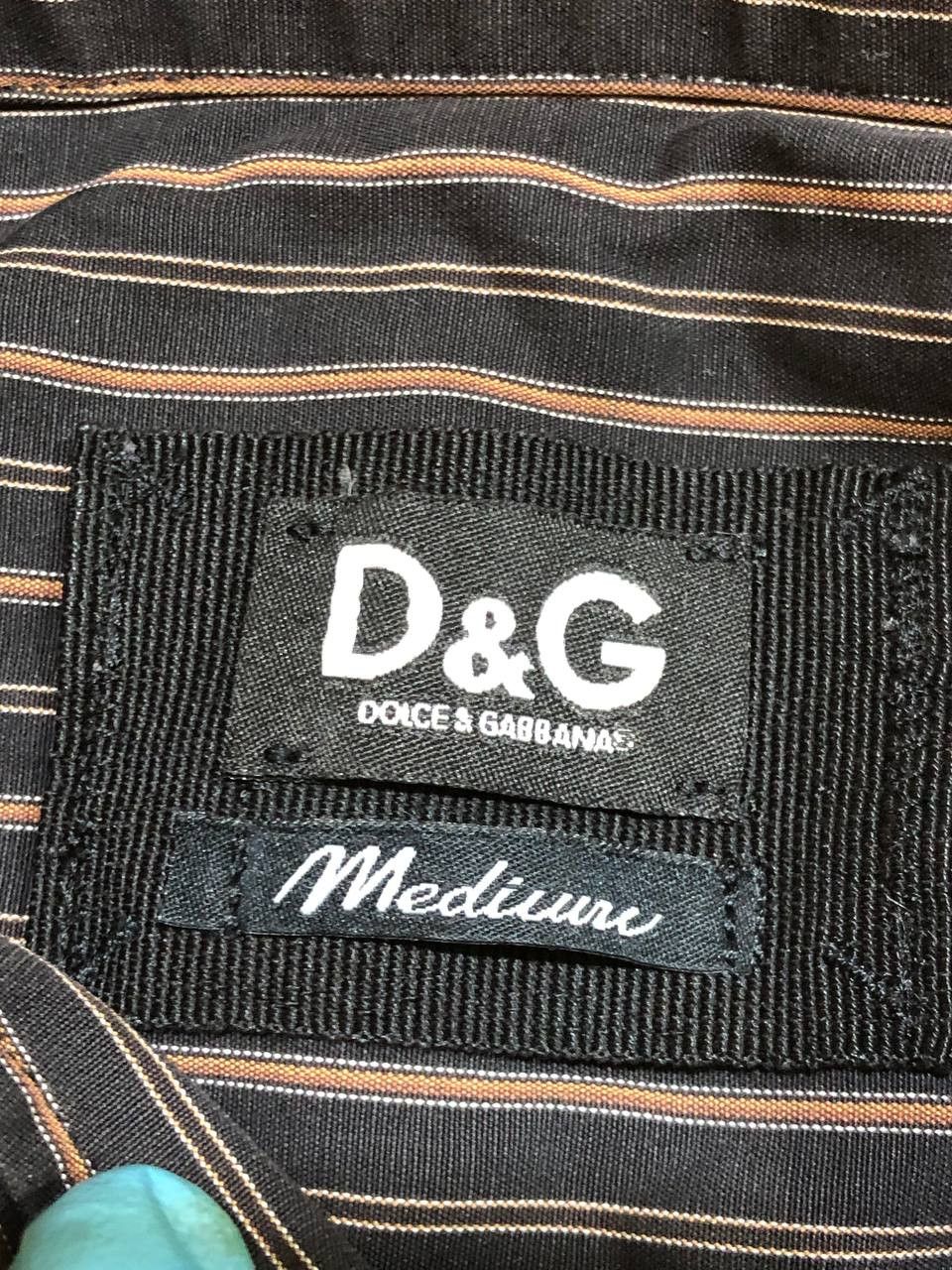 Dolce & Gabbana DOLCE GABBANA Stripe Fit Stretch Long Sleeve Button Up Size US M / EU 48-50 / 2 - 2 Thumbnail